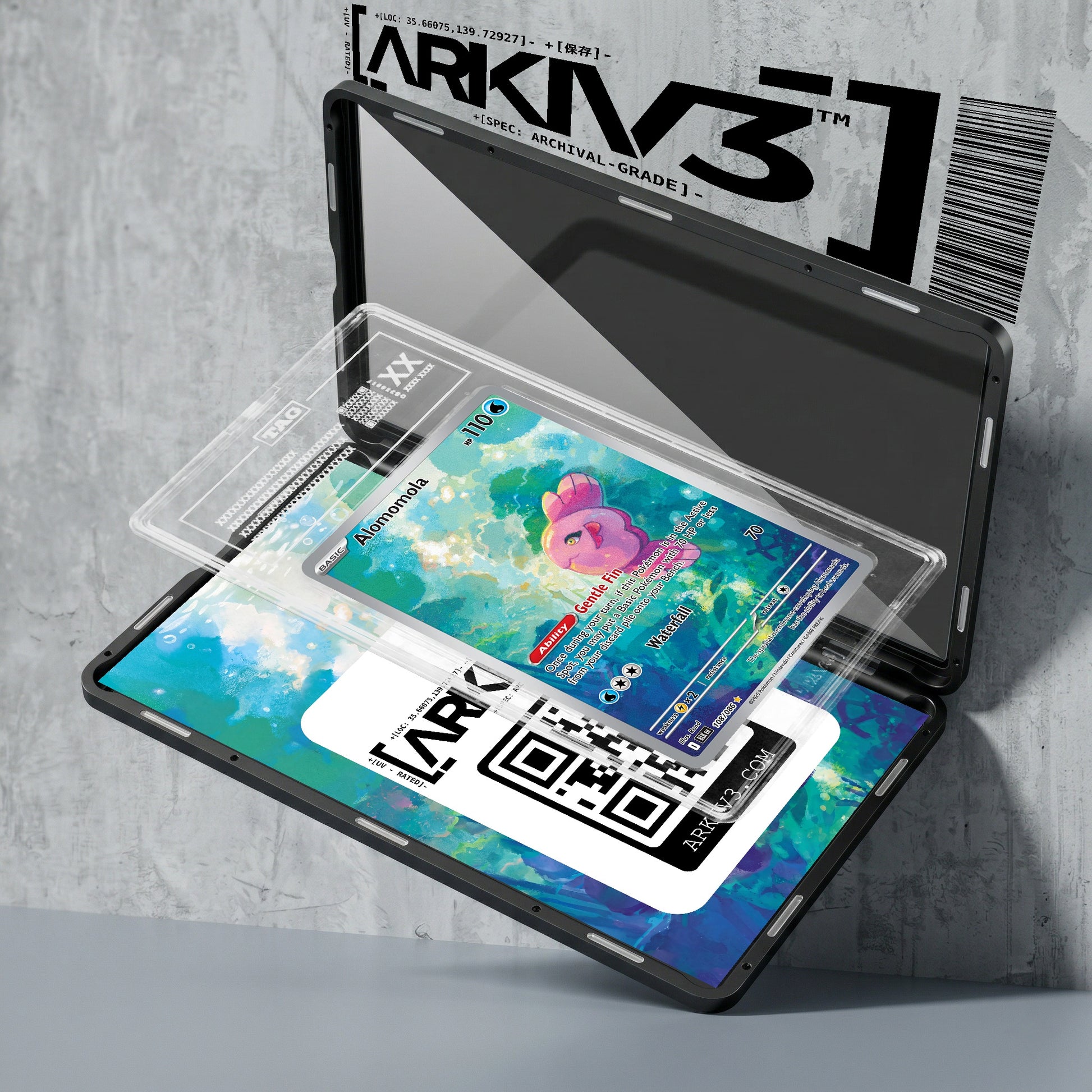ARKIV3 TAG graded exploded mockup