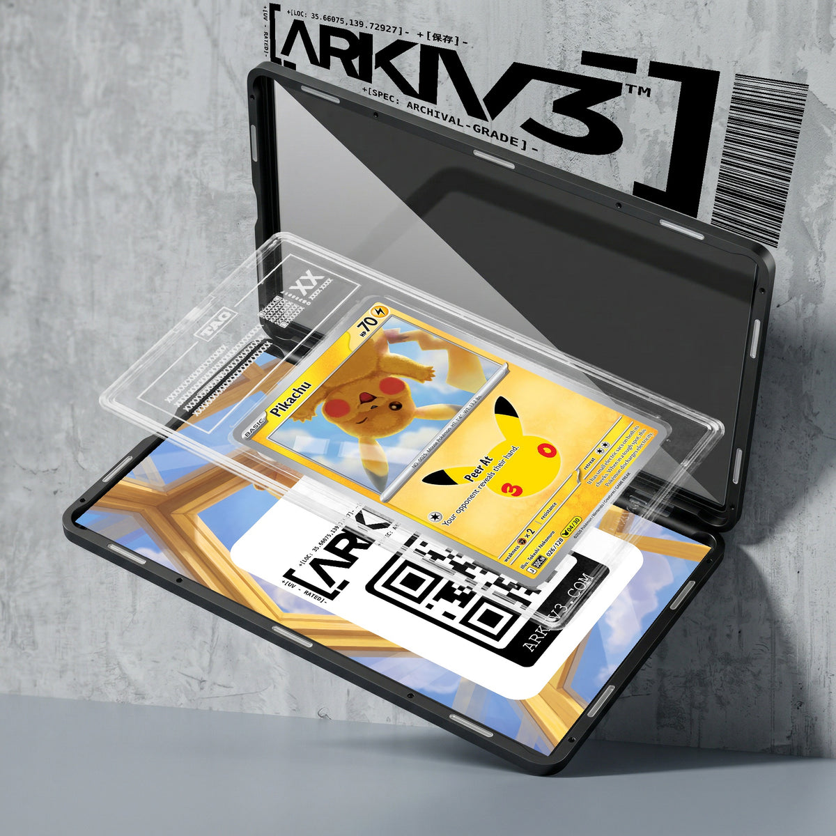 ARKIV3 TAG graded exploded mockup