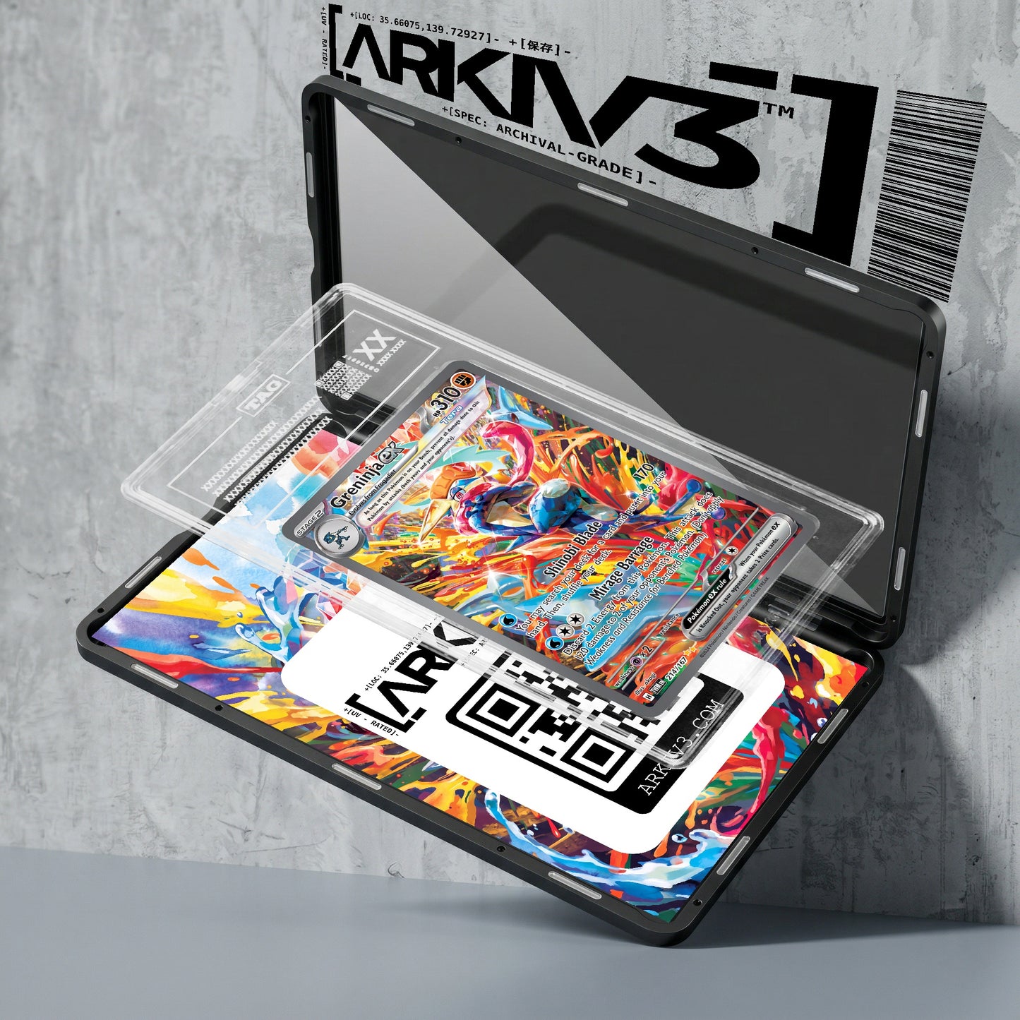 ARKIV3 TAG graded exploded mockup