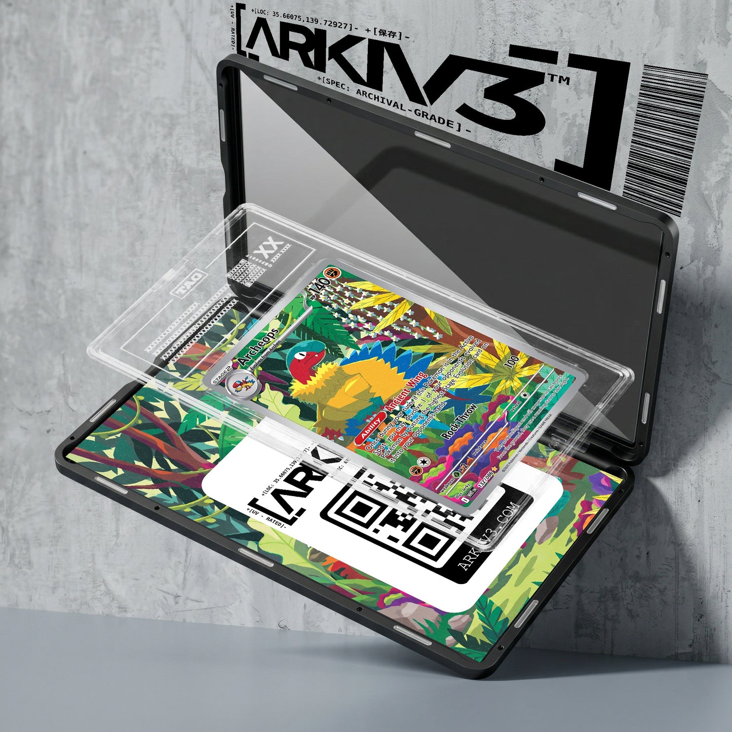 ARKIV3 TAG graded exploded mockup