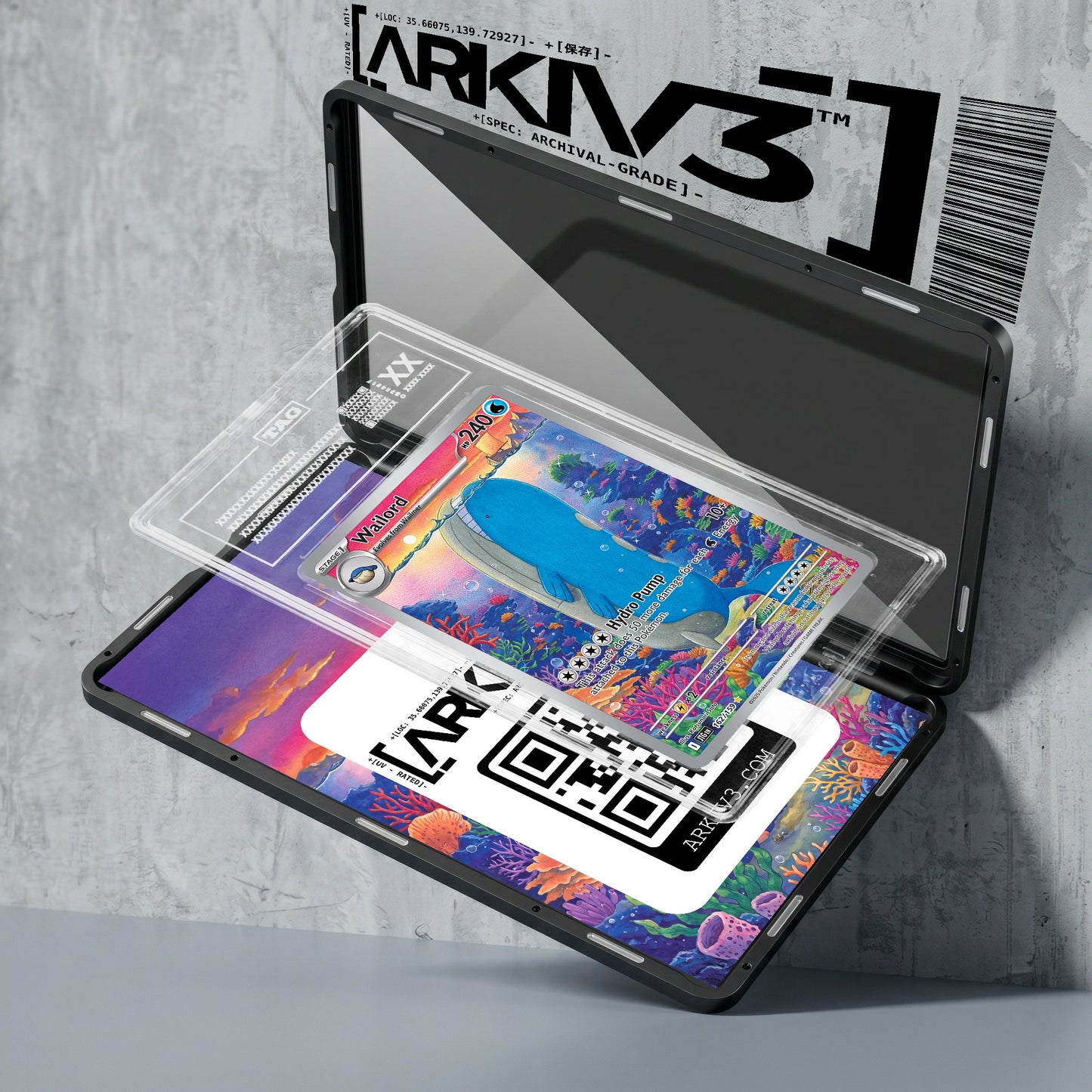 ARKIV3 TAG graded exploded mockup