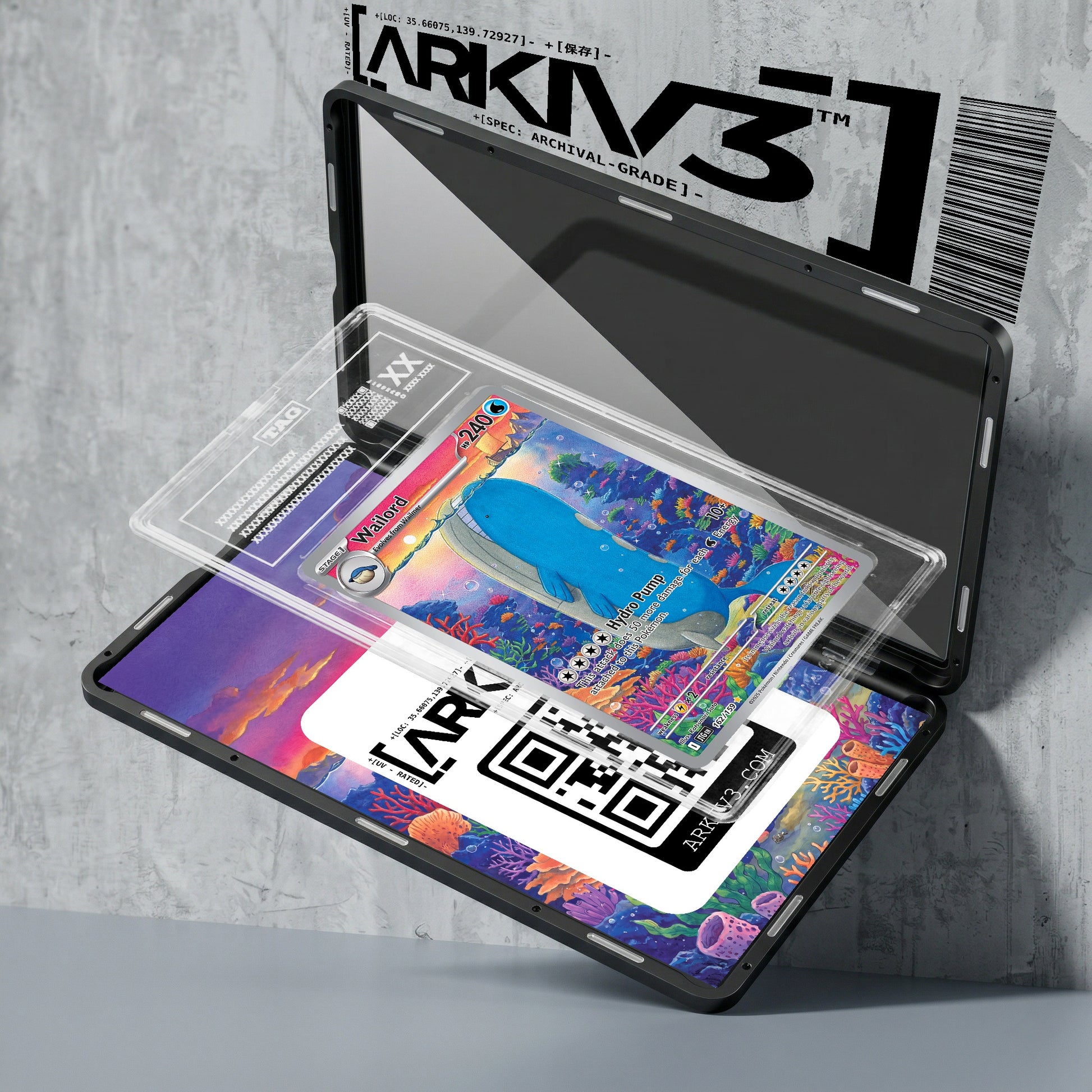 ARKIV3 TAG graded exploded mockup