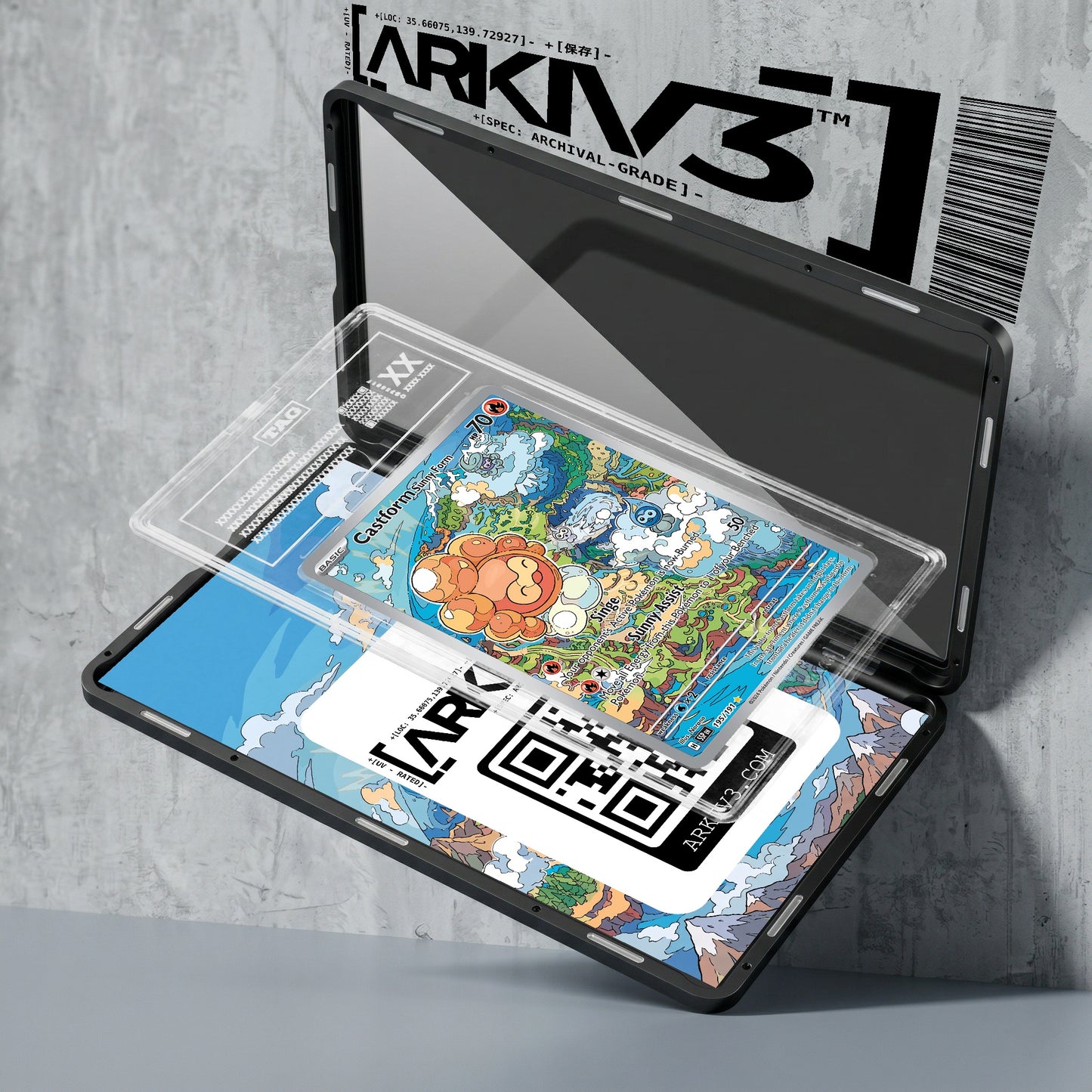 ARKIV3 TAG graded exploded mockup