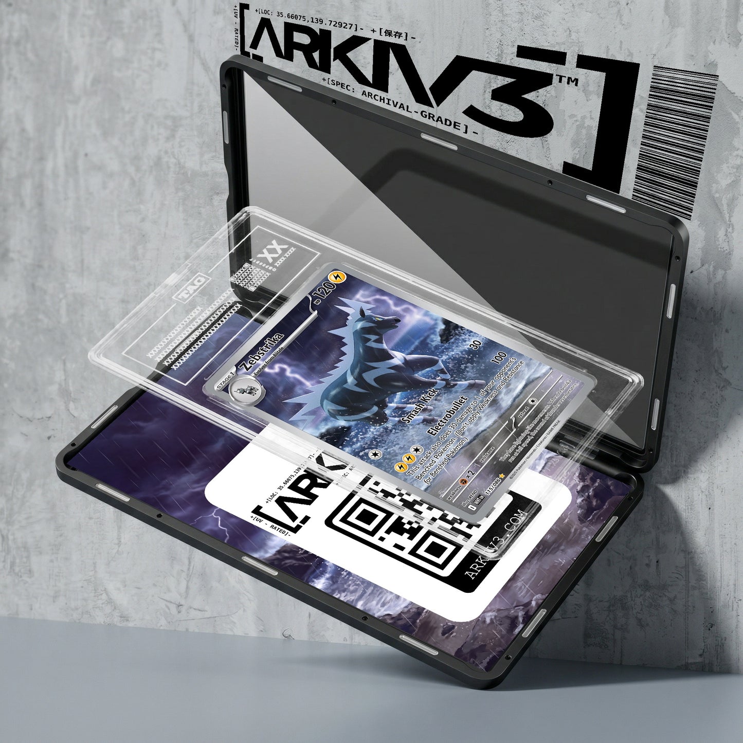 ARKIV3 TAG graded exploded mockup