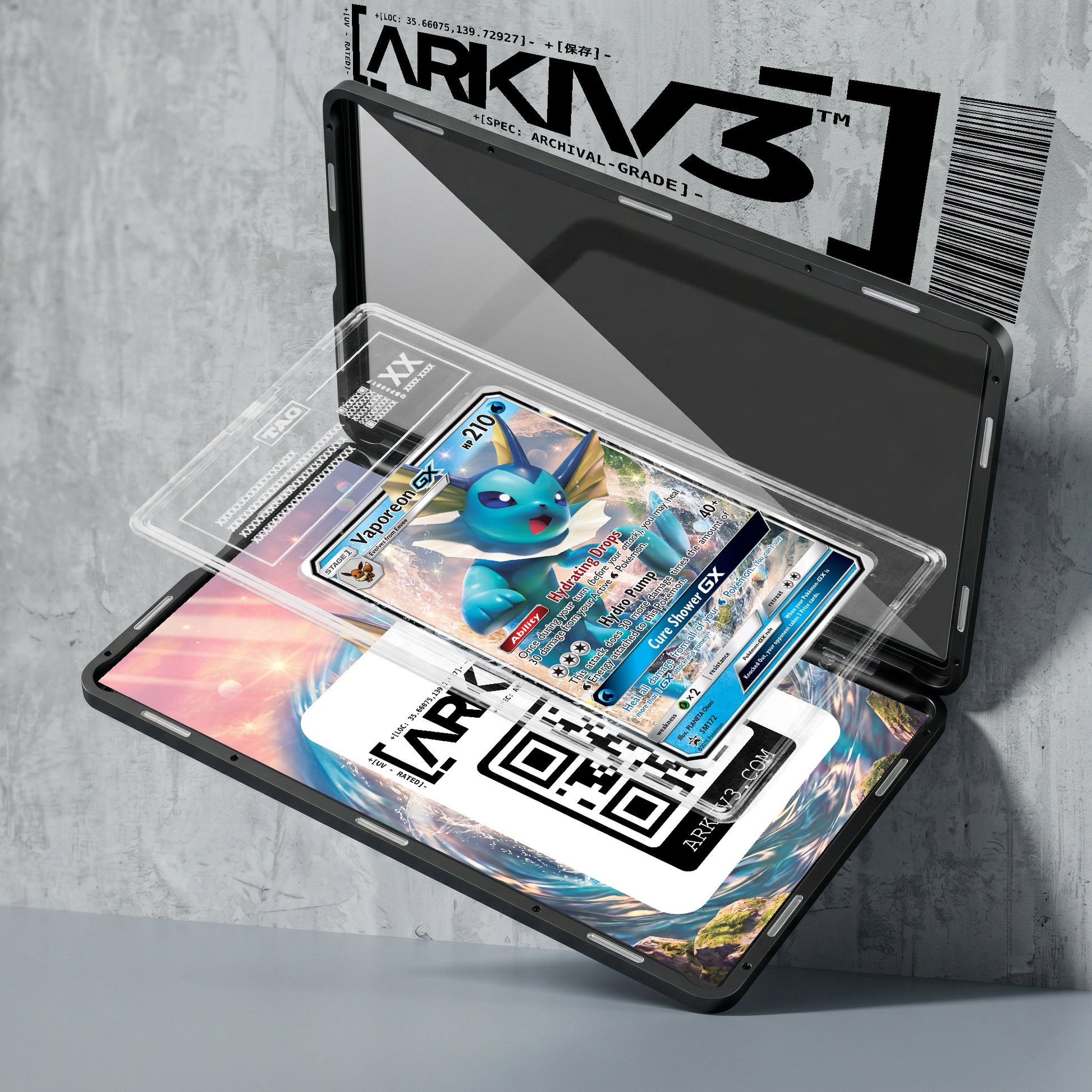 ARKIV3 TAG graded exploded mockup