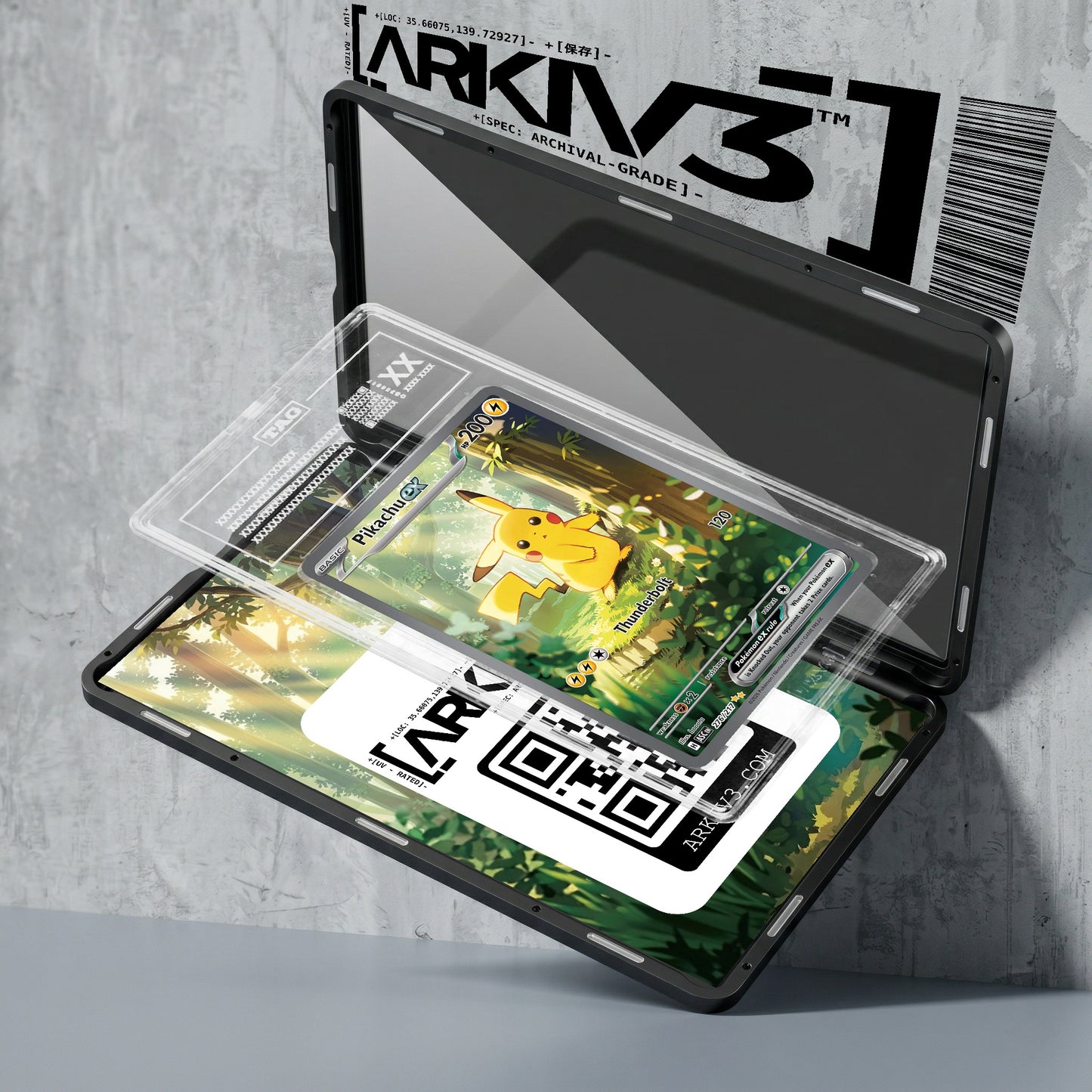 ARKIV3 TAG graded exploded mockup