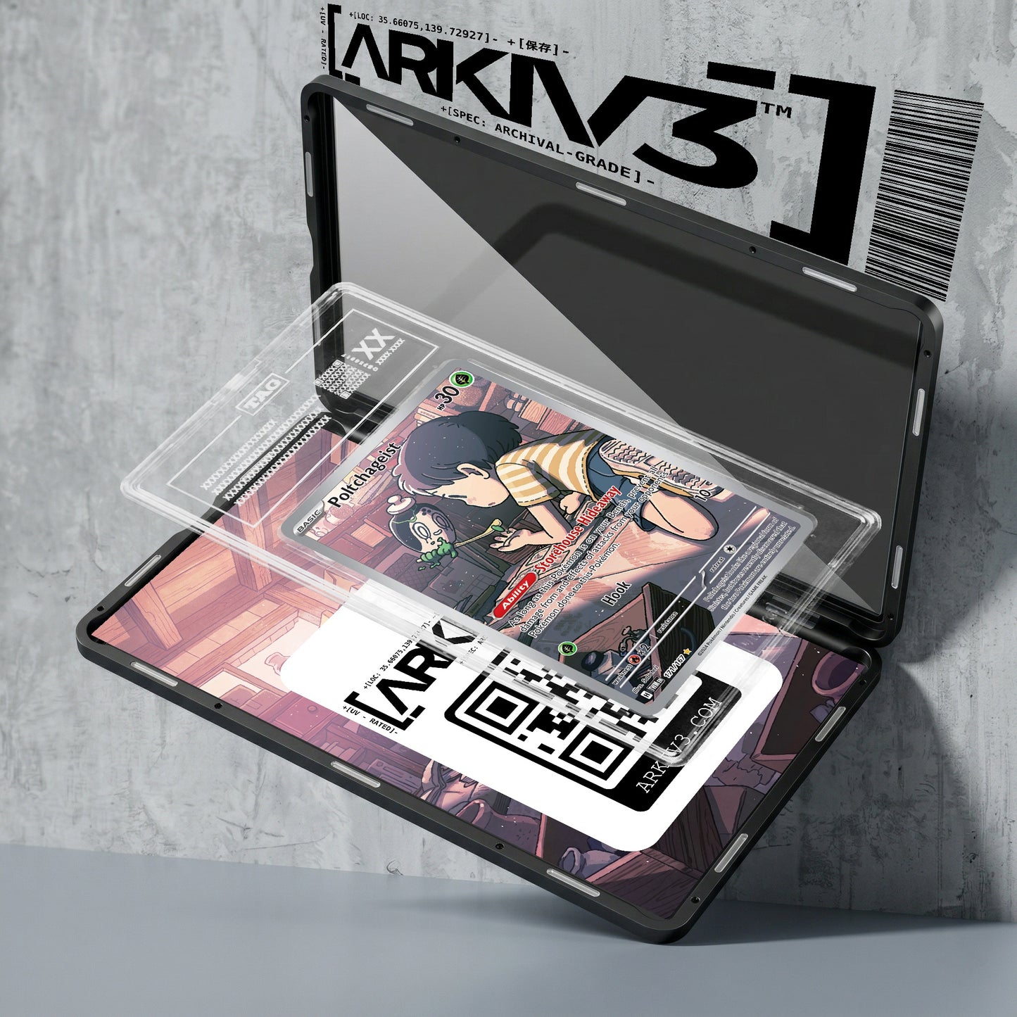 ARKIV3 TAG graded exploded mockup