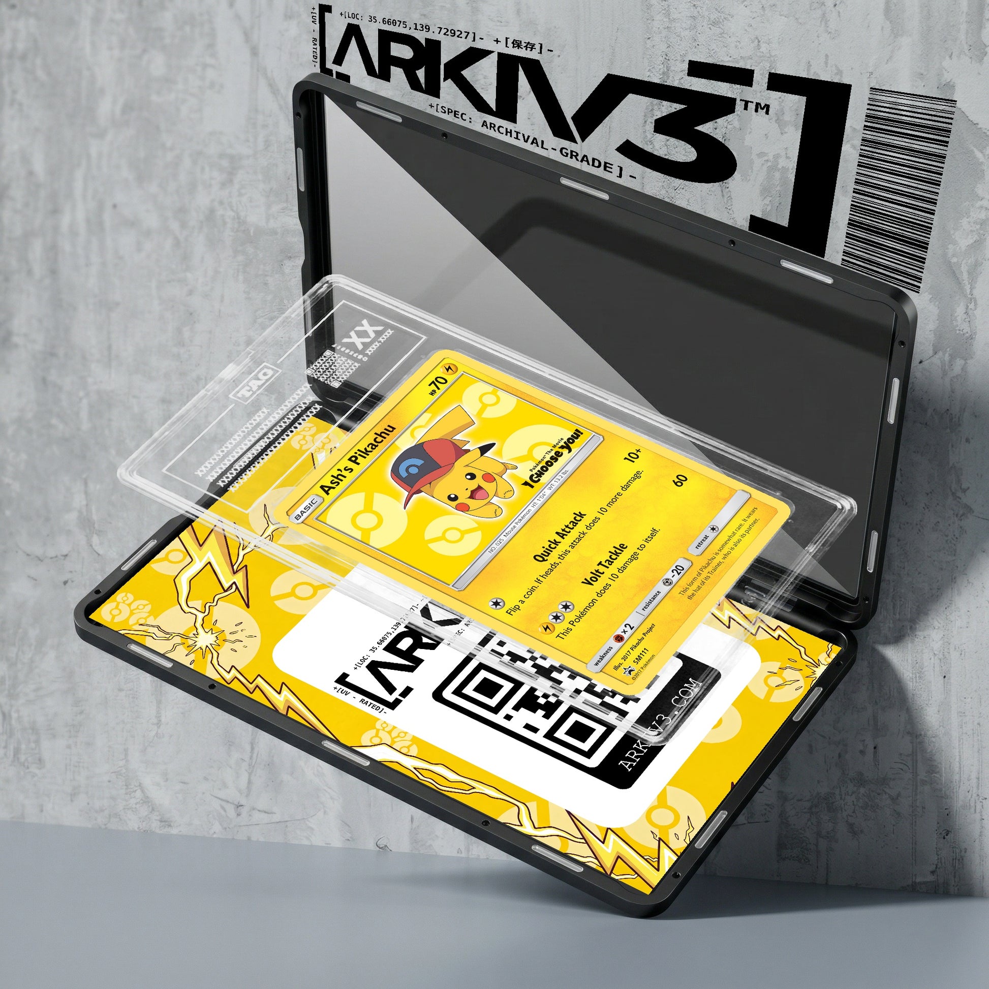 ARKIV3 TAG graded exploded mockup