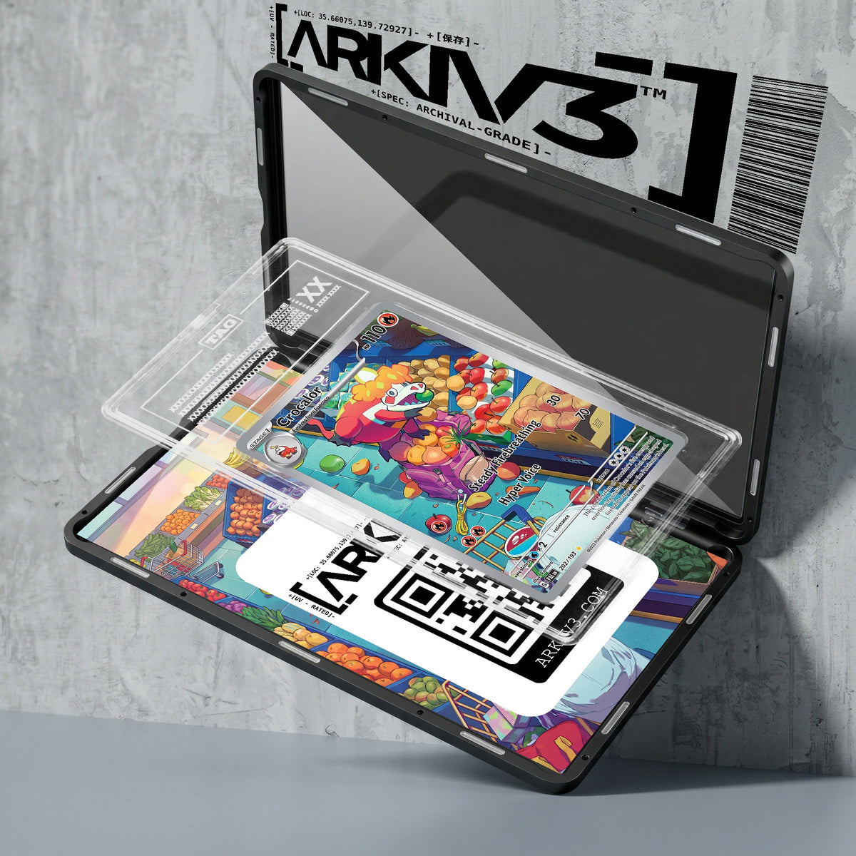 ARKIV3 TAG graded exploded mockup