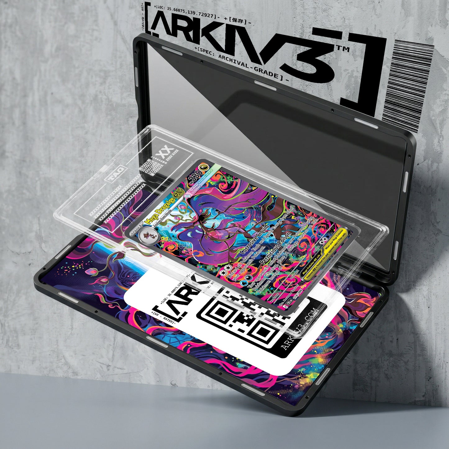 ARKIV3 TAG graded exploded mockup