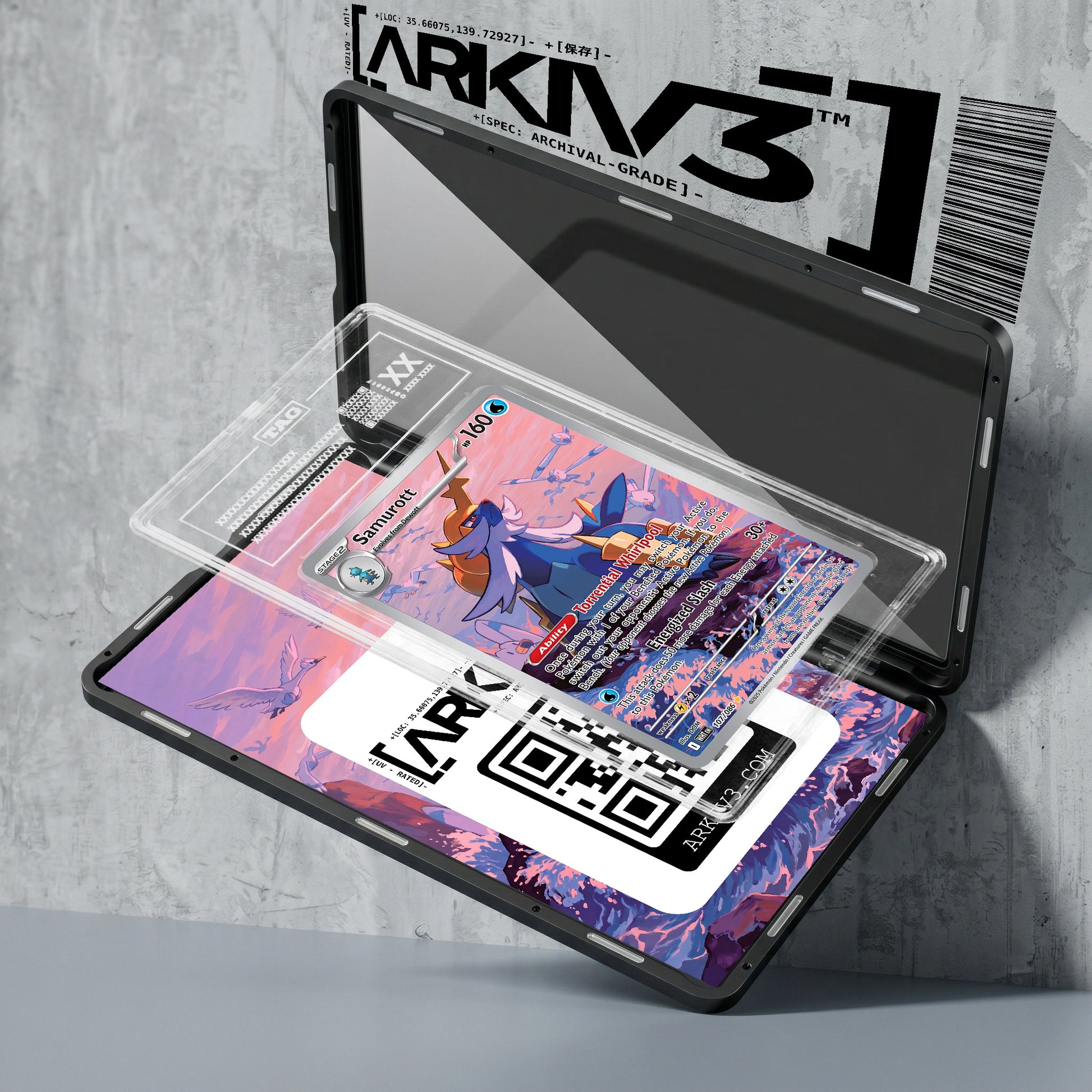 ARKIV3 TAG graded exploded mockup
