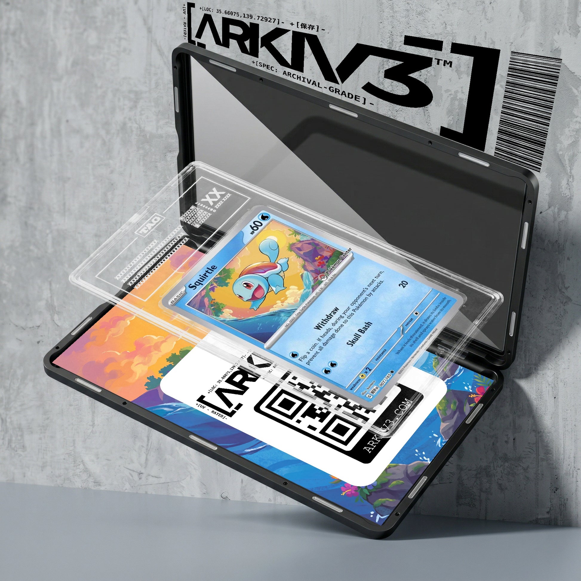 ARKIV3 TAG graded exploded mockup
