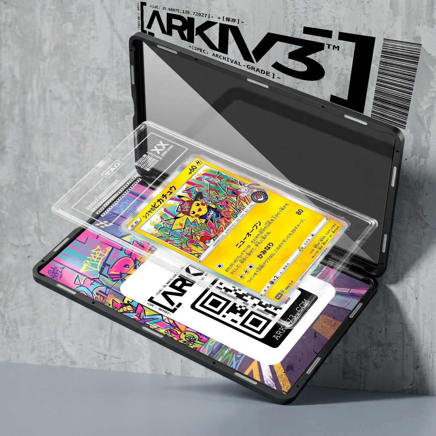 ARKIV3 TAG graded exploded mockup