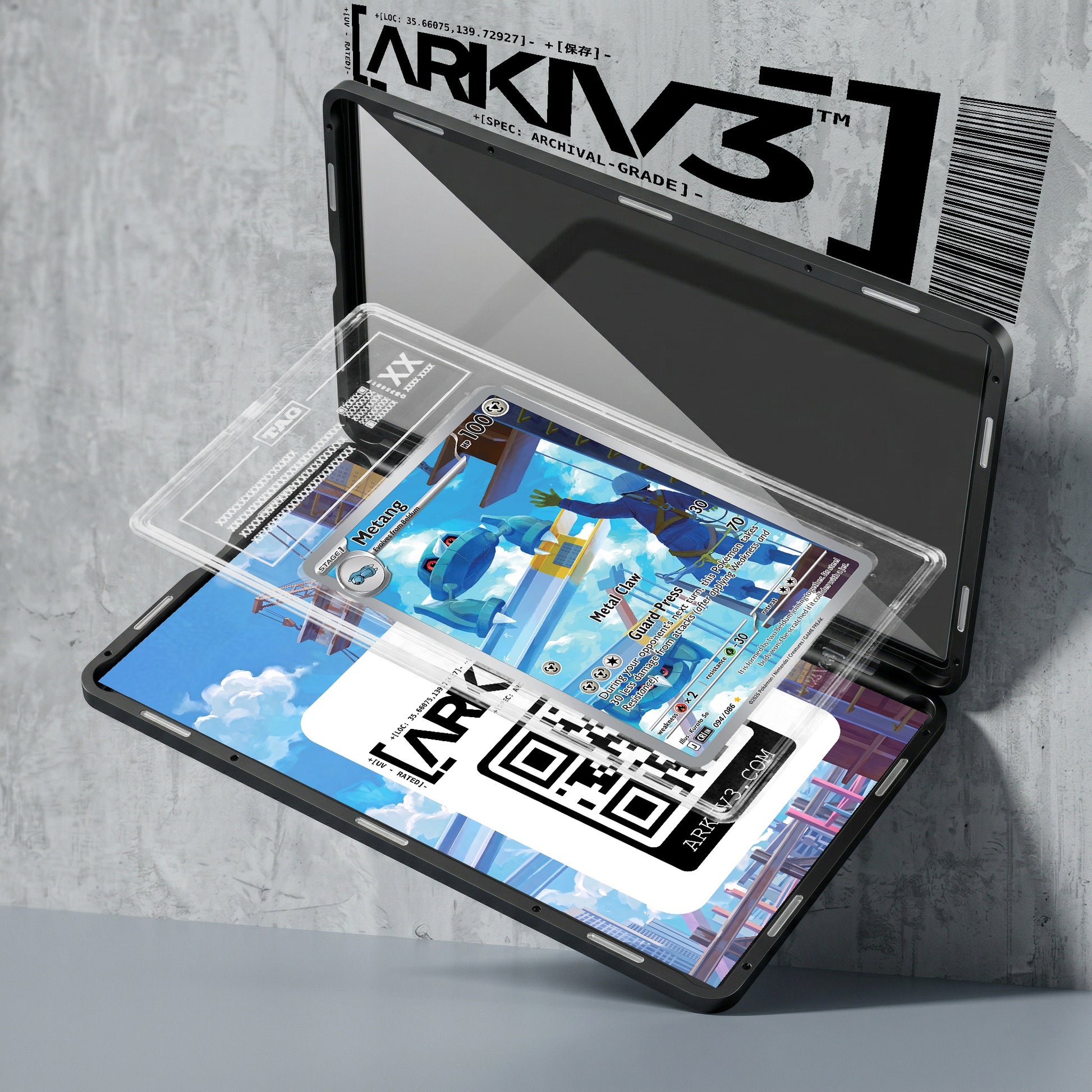 ARKIV3 TAG graded exploded mockup
