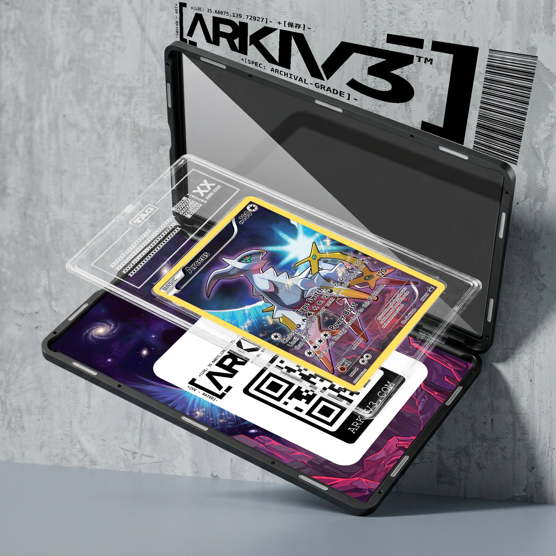 ARKIV3 TAG graded exploded mockup