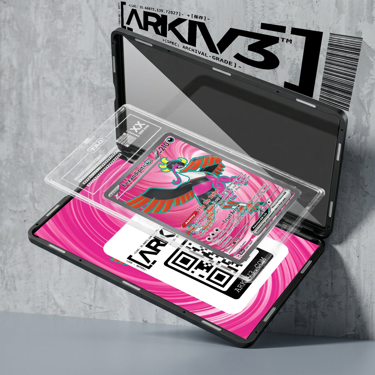ARKIV3 TAG graded exploded mockup