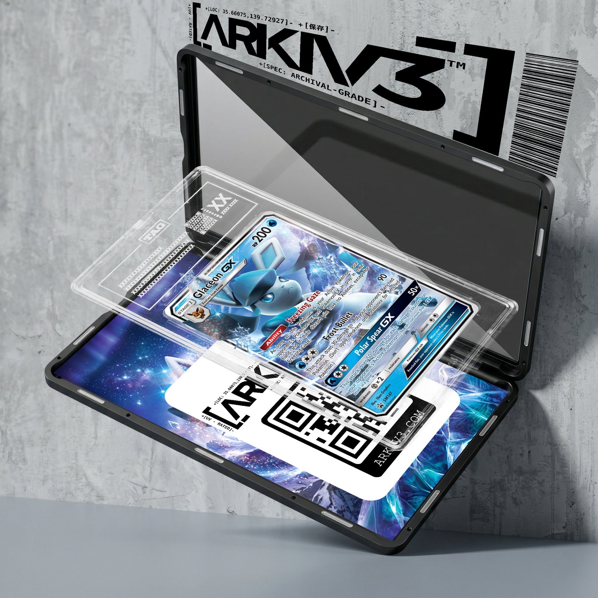 ARKIV3 TAG graded exploded mockup
