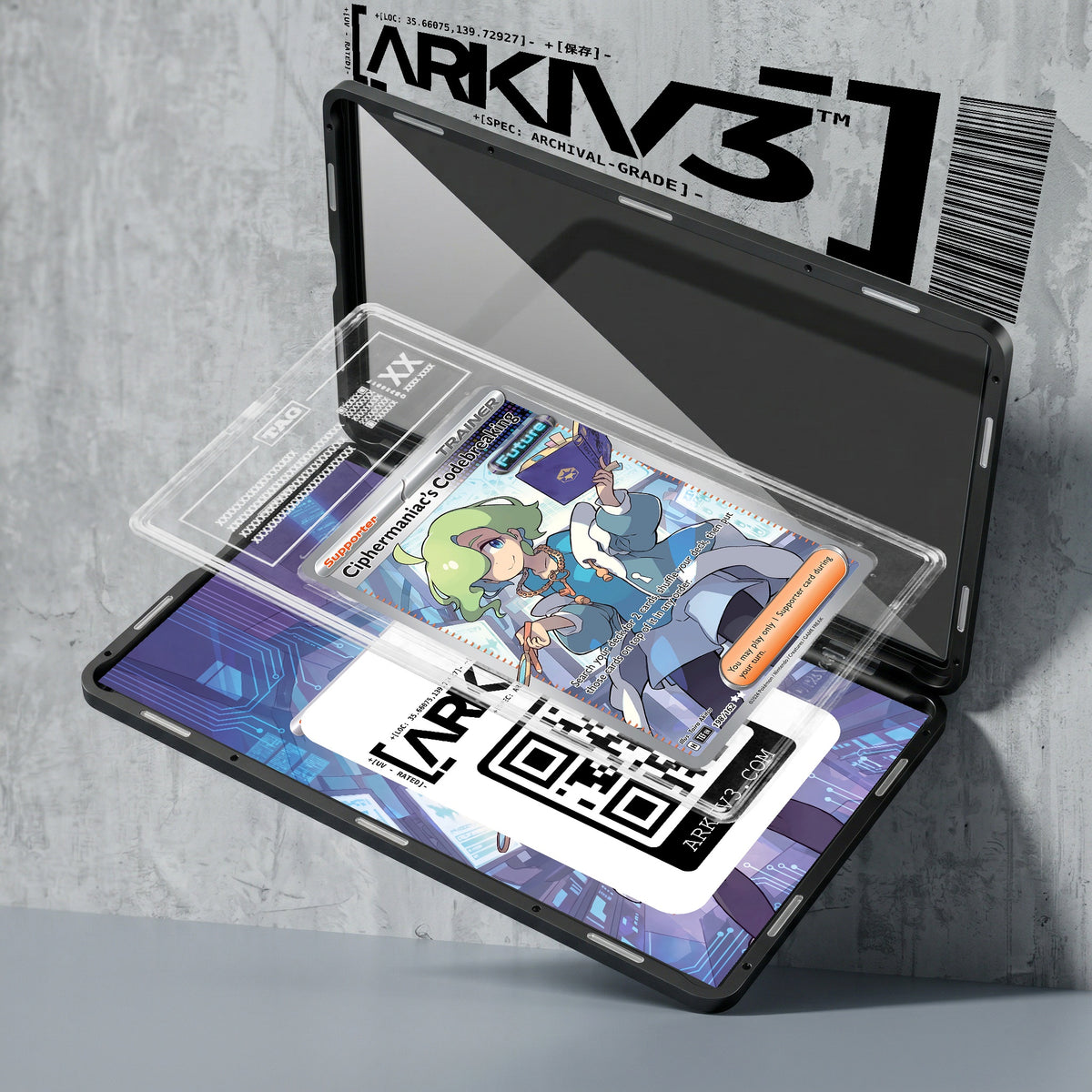 ARKIV3 TAG graded exploded mockup