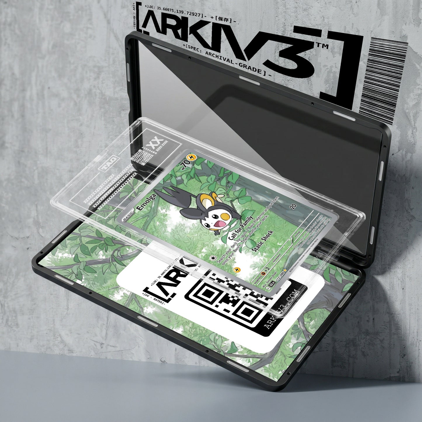 ARKIV3 TAG graded exploded mockup
