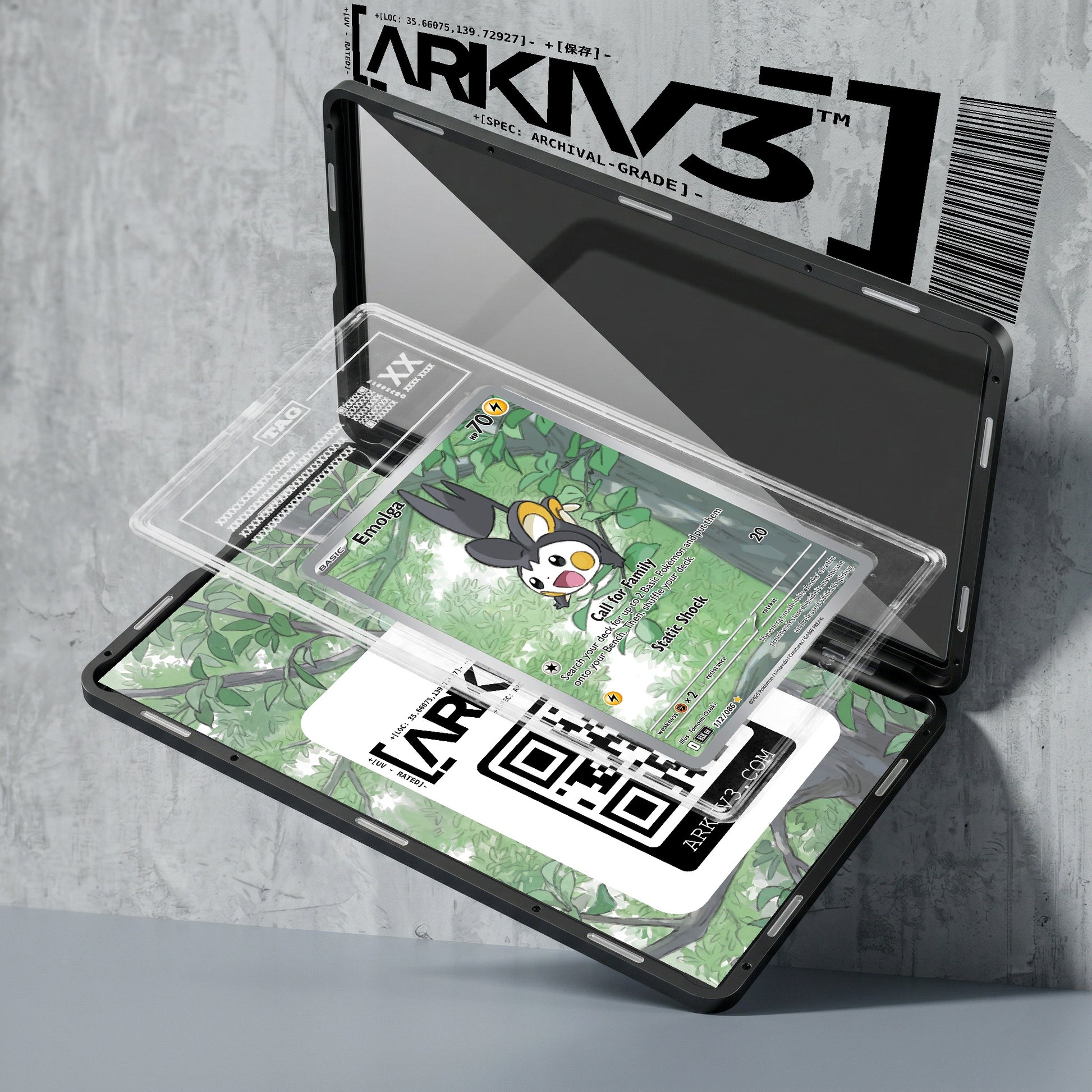 ARKIV3 TAG graded exploded mockup