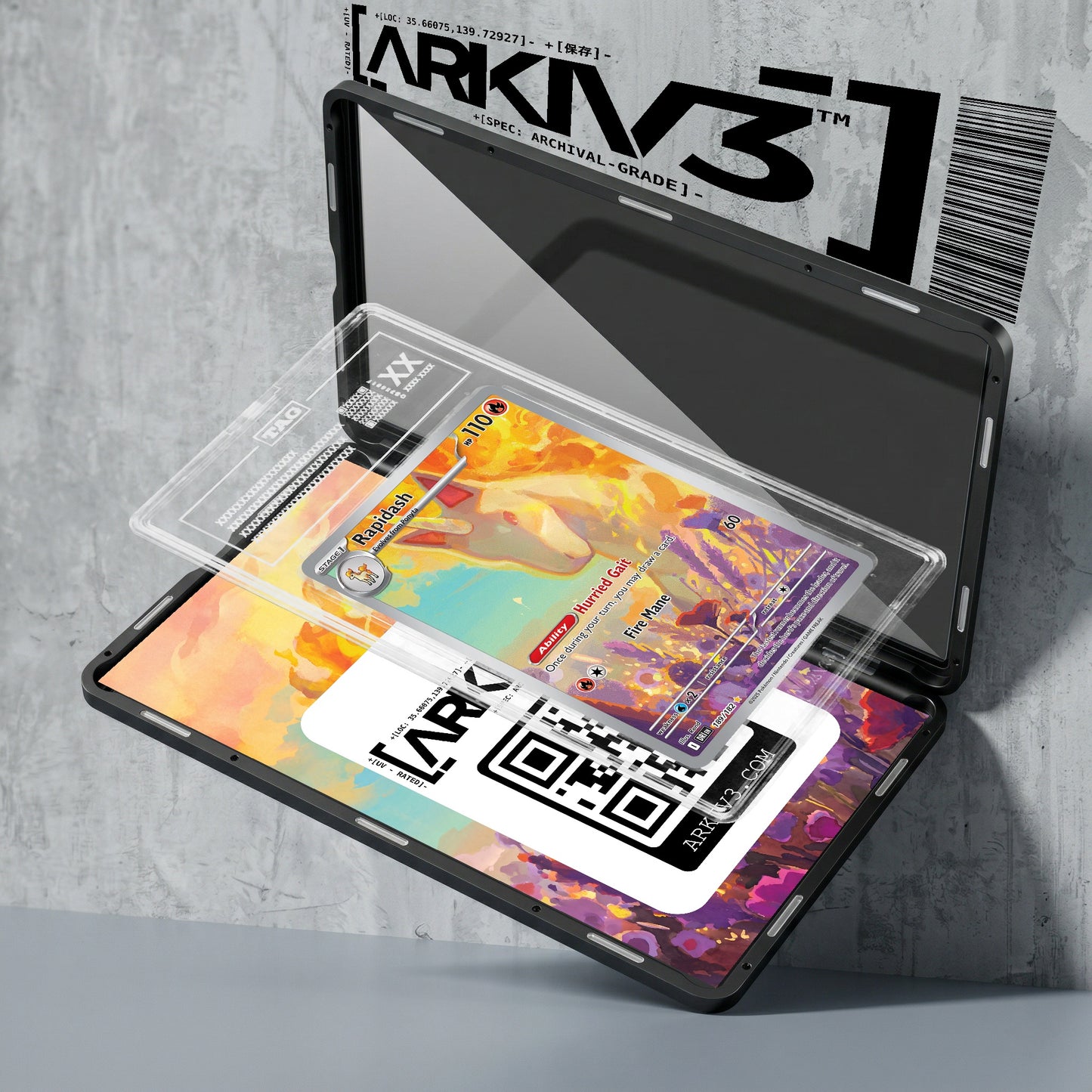 ARKIV3 TAG graded exploded mockup