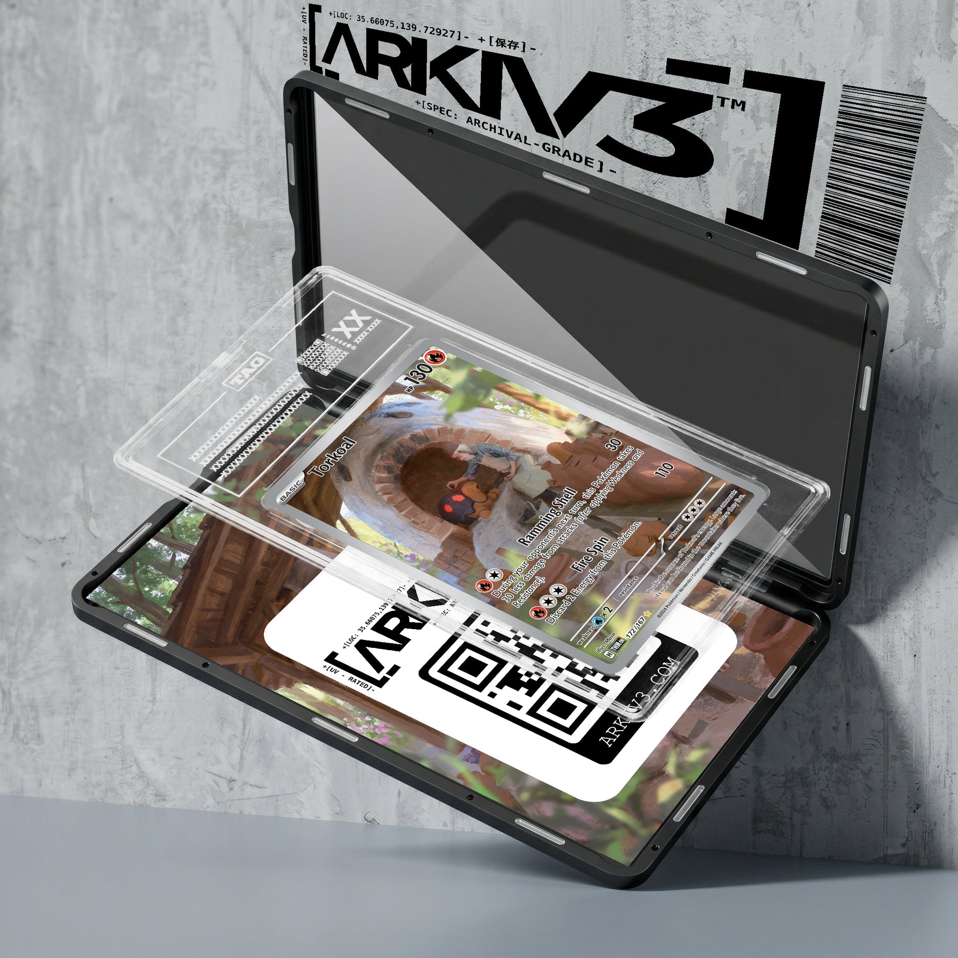 ARKIV3 TAG graded exploded mockup