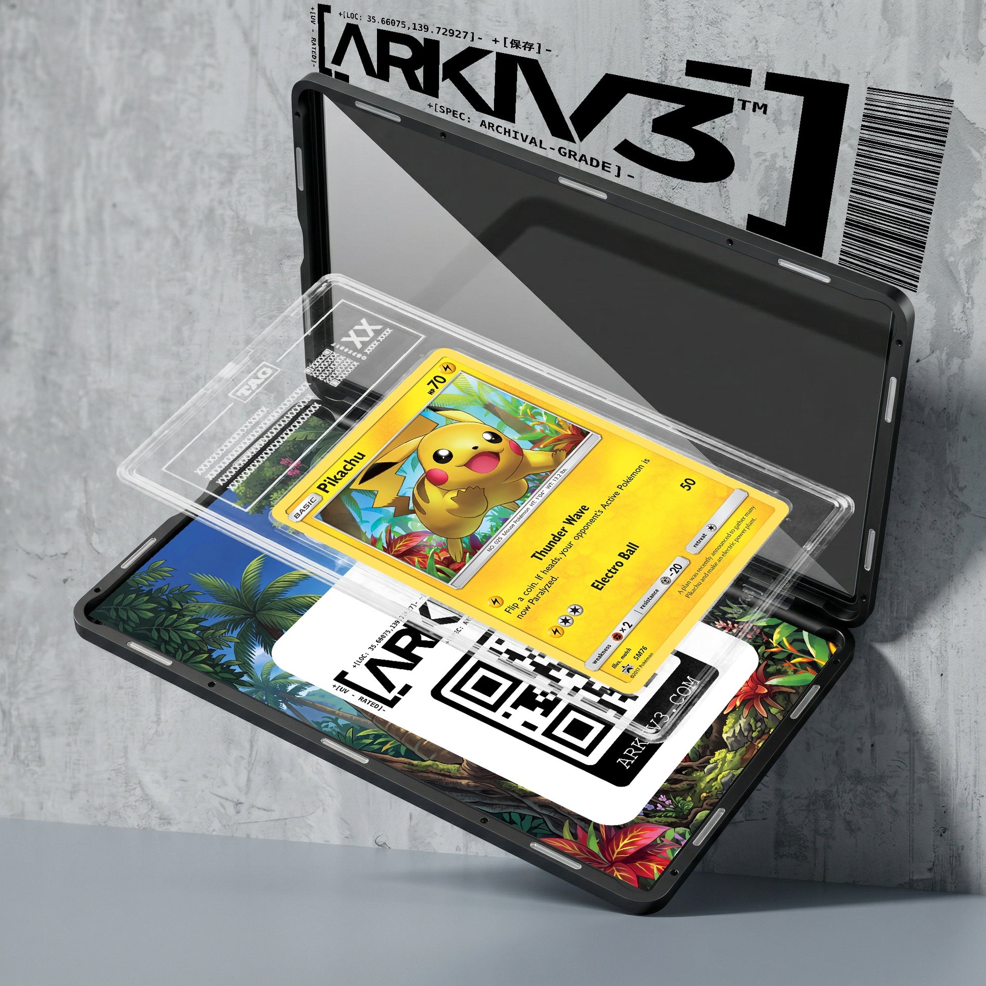 ARKIV3 TAG graded exploded mockup