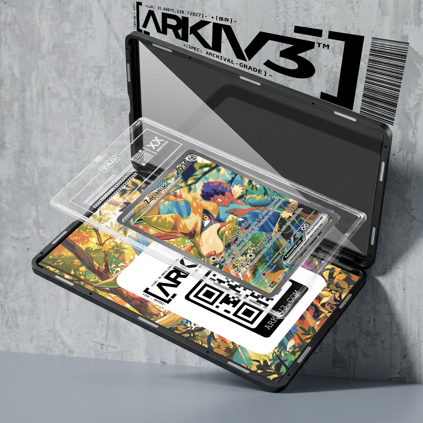 ARKIV3 TAG graded exploded mockup