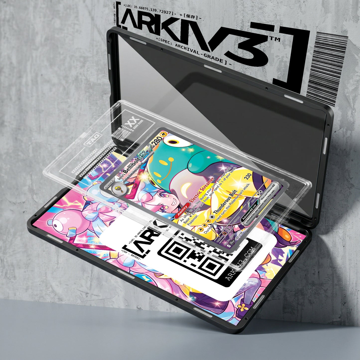 ARKIV3 TAG graded exploded mockup