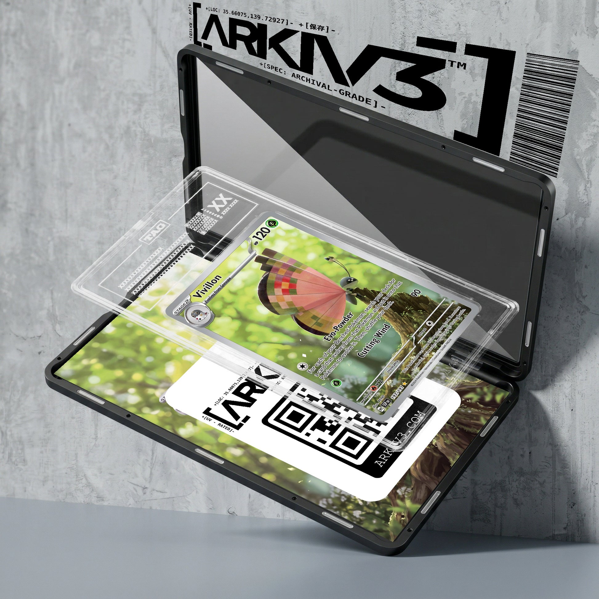 ARKIV3 TAG graded exploded mockup