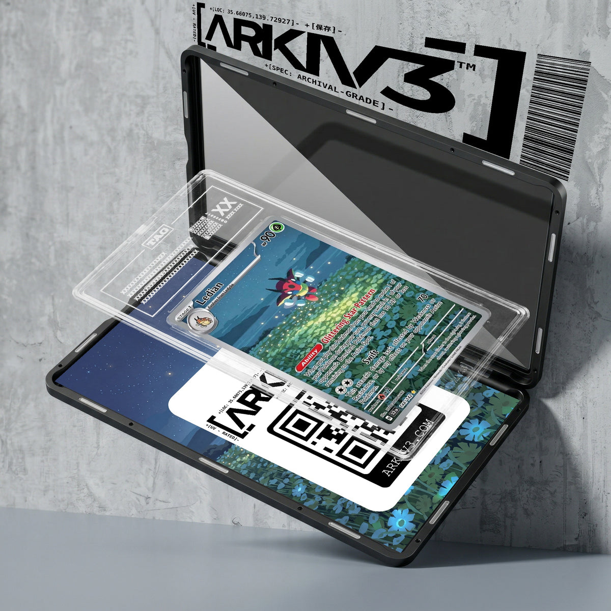 ARKIV3 TAG graded exploded mockup
