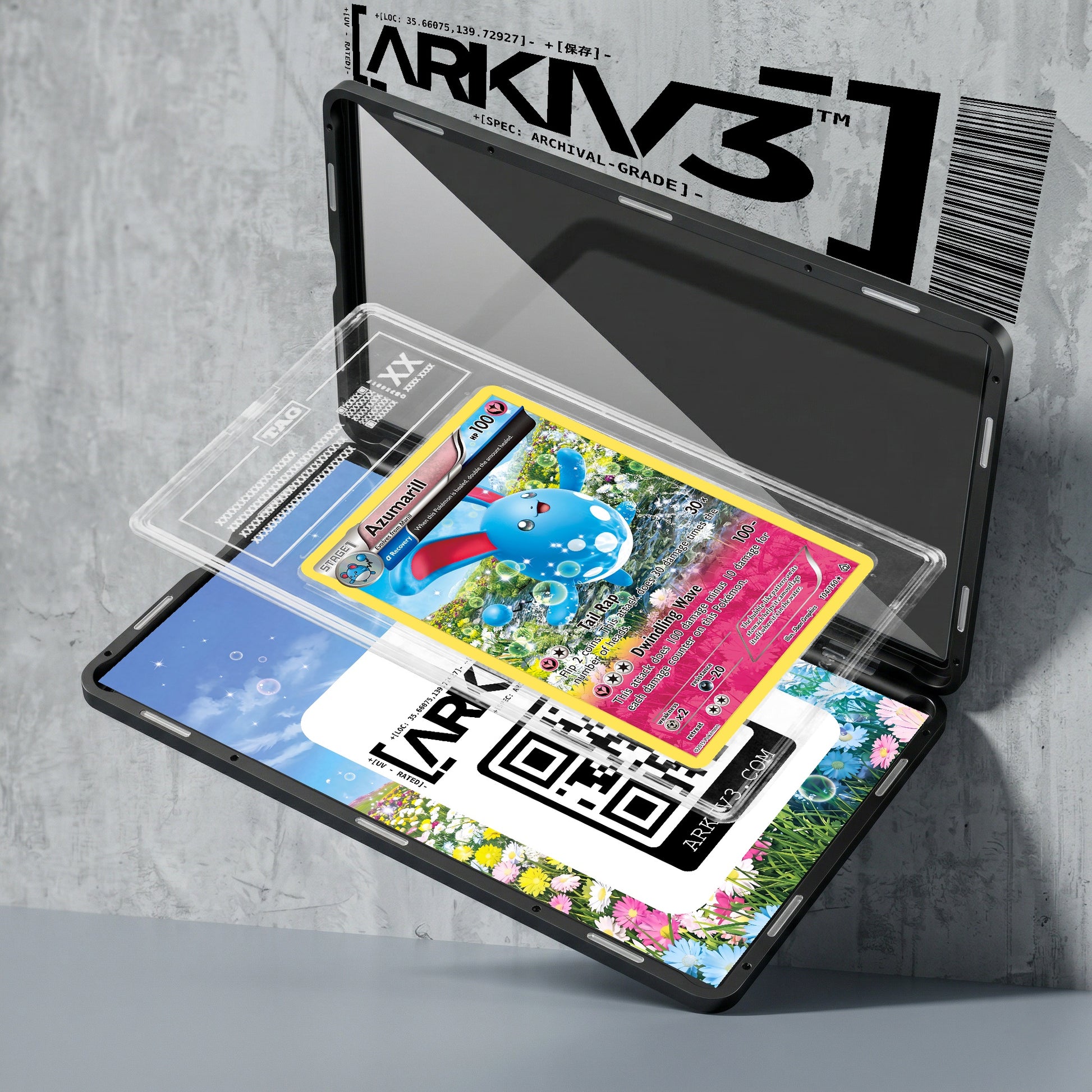 ARKIV3 TAG graded exploded mockup