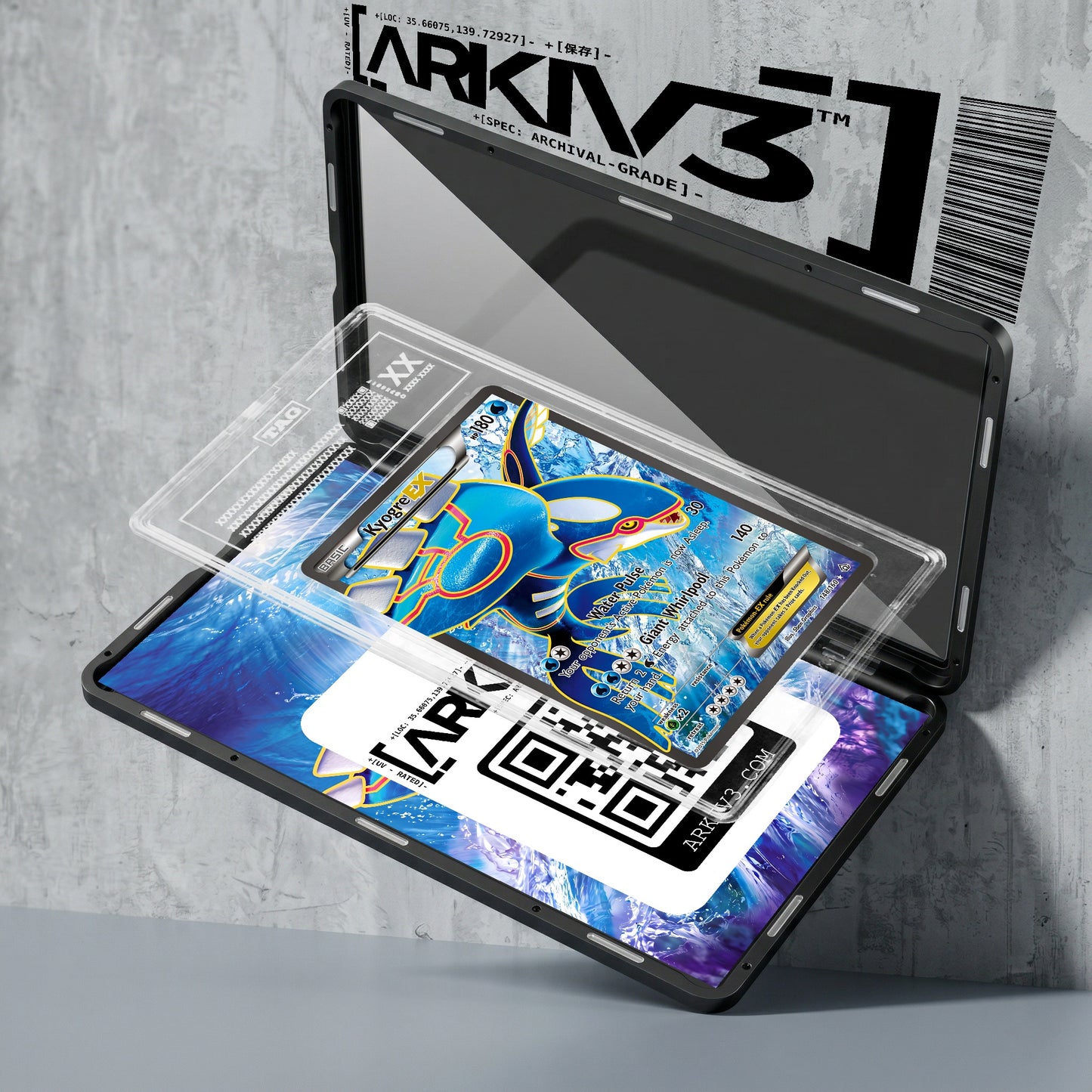 ARKIV3 TAG graded exploded mockup