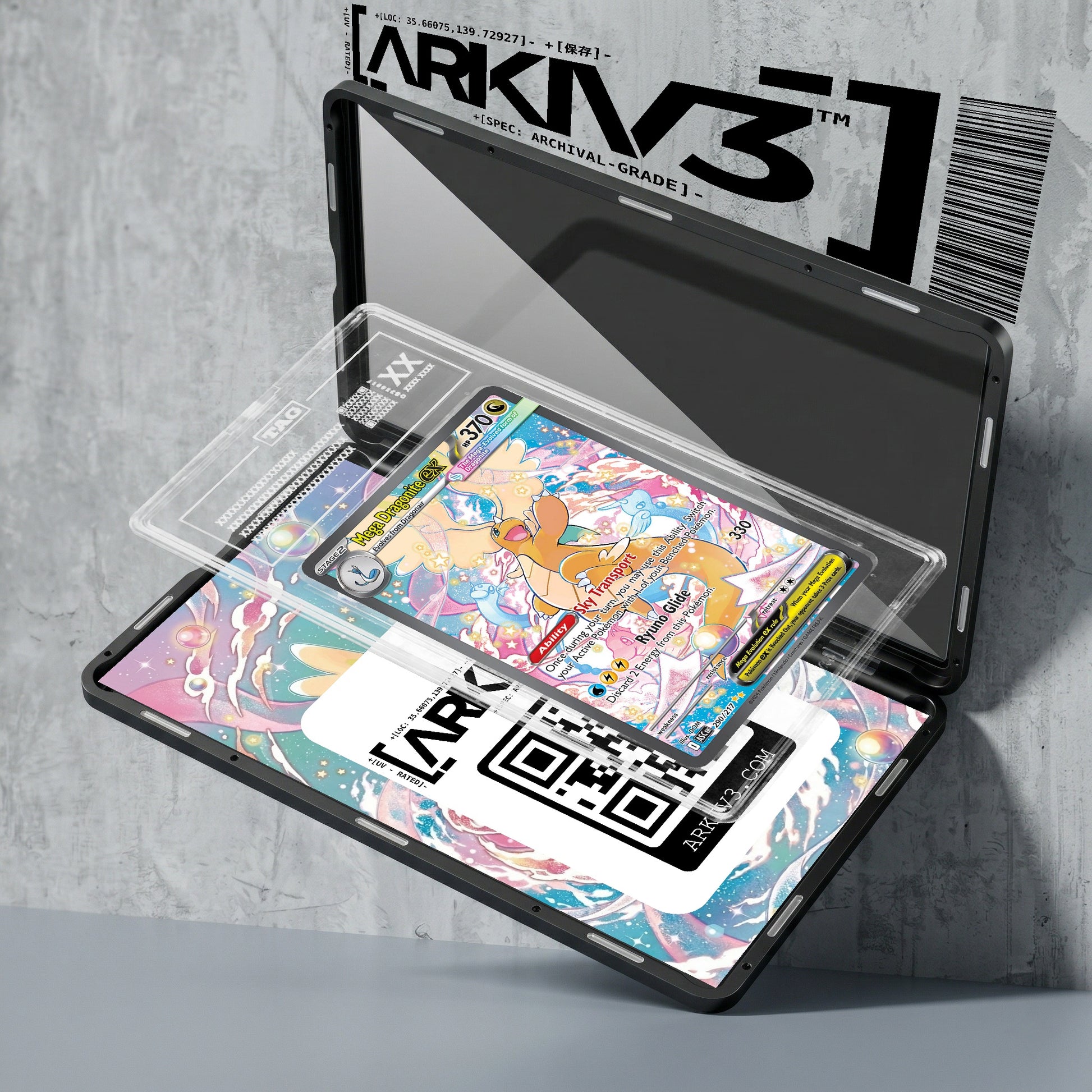 ARKIV3 TAG graded exploded mockup