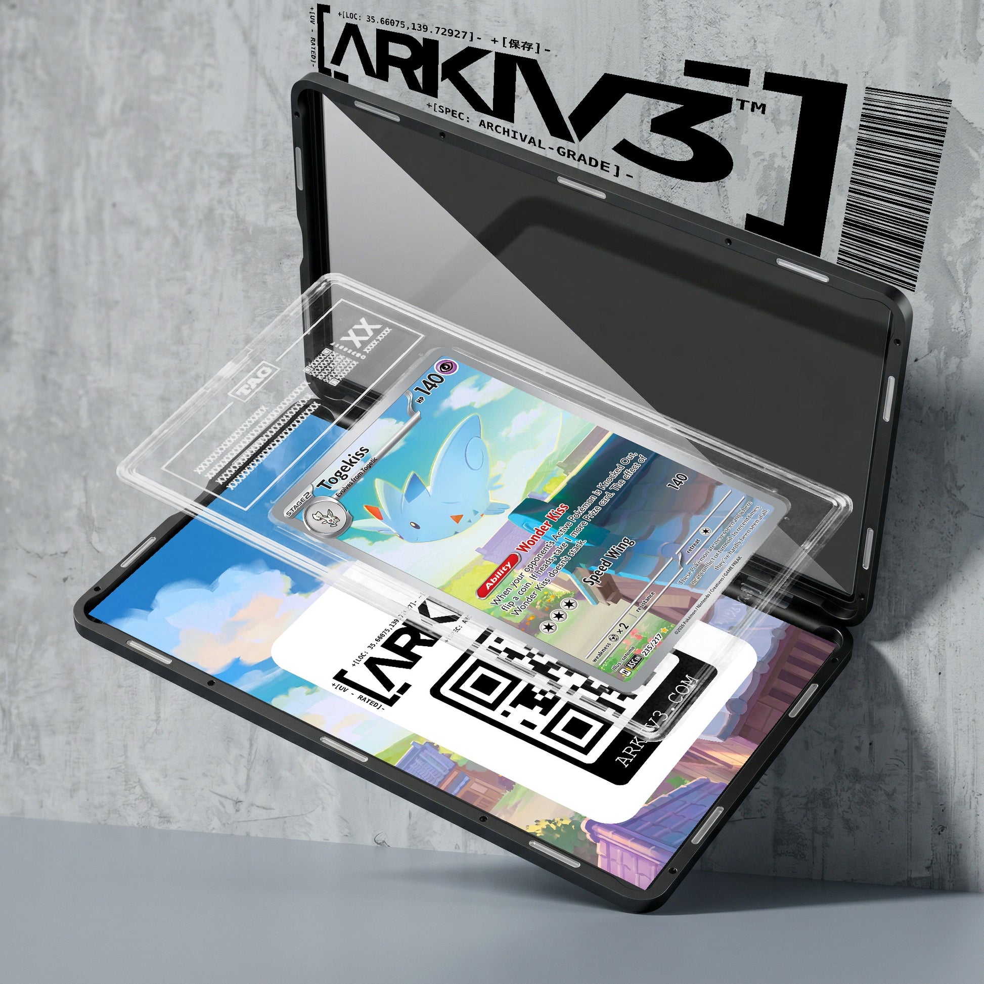 ARKIV3 TAG graded exploded mockup