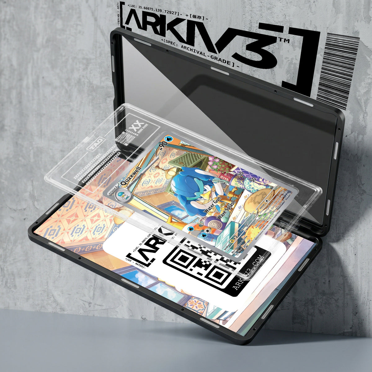ARKIV3 TAG graded exploded mockup
