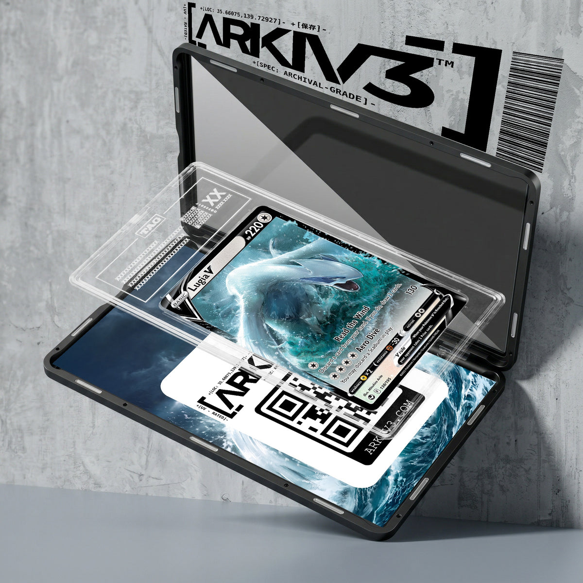 ARKIV3 TAG graded exploded mockup