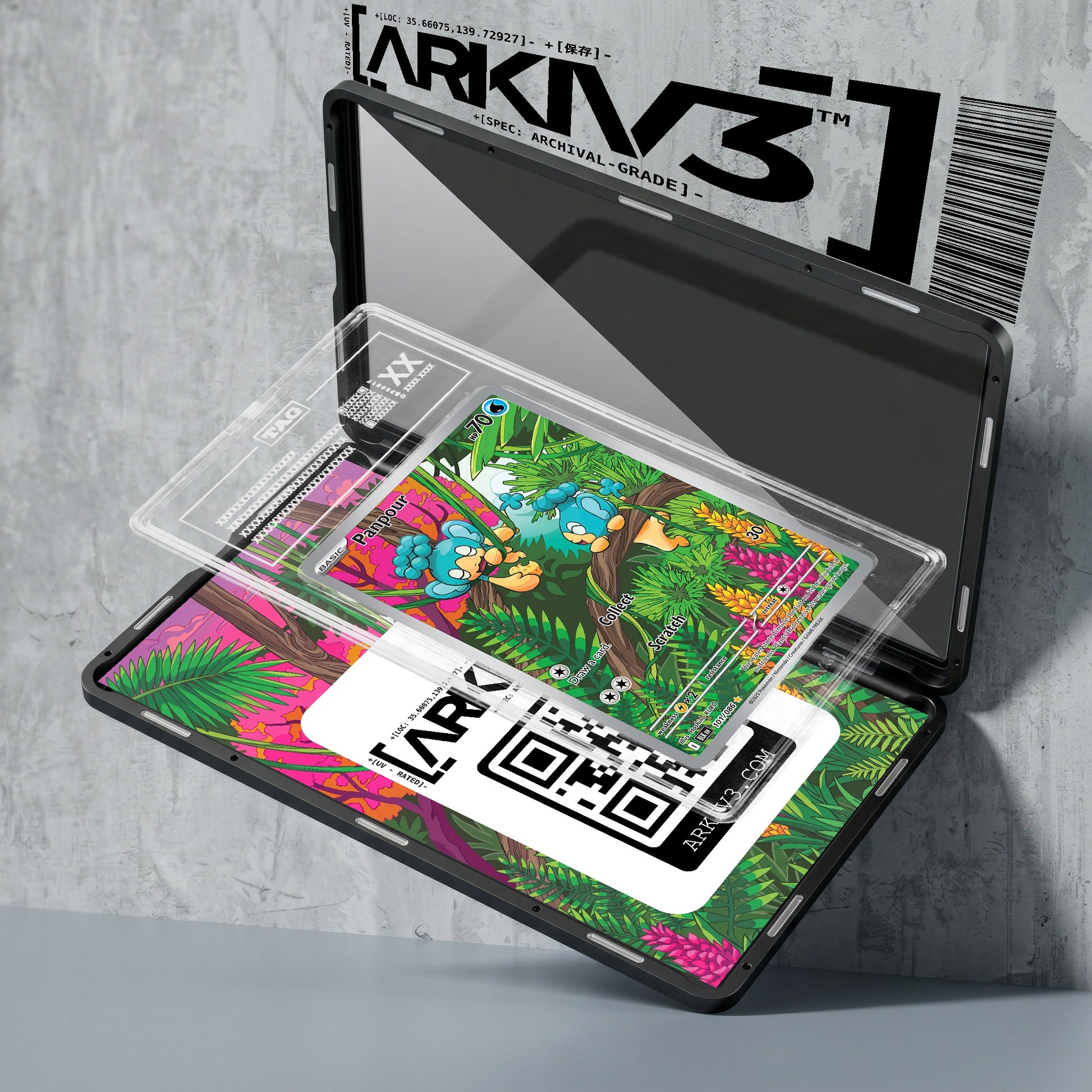 ARKIV3 TAG graded exploded mockup