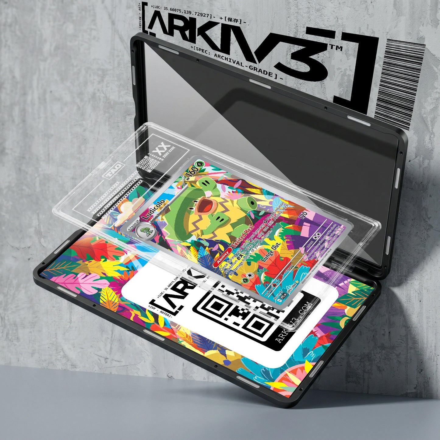 ARKIV3 TAG graded exploded mockup