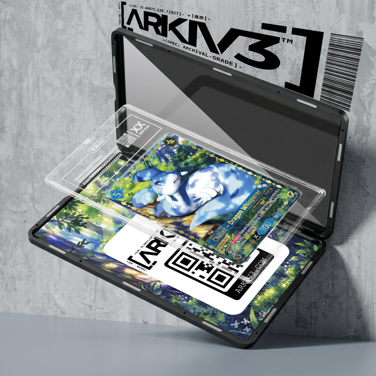 ARKIV3 TAG graded exploded mockup