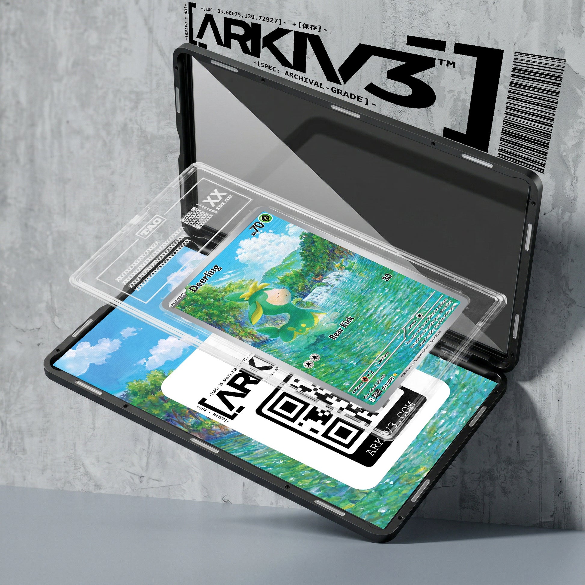 ARKIV3 TAG graded exploded mockup