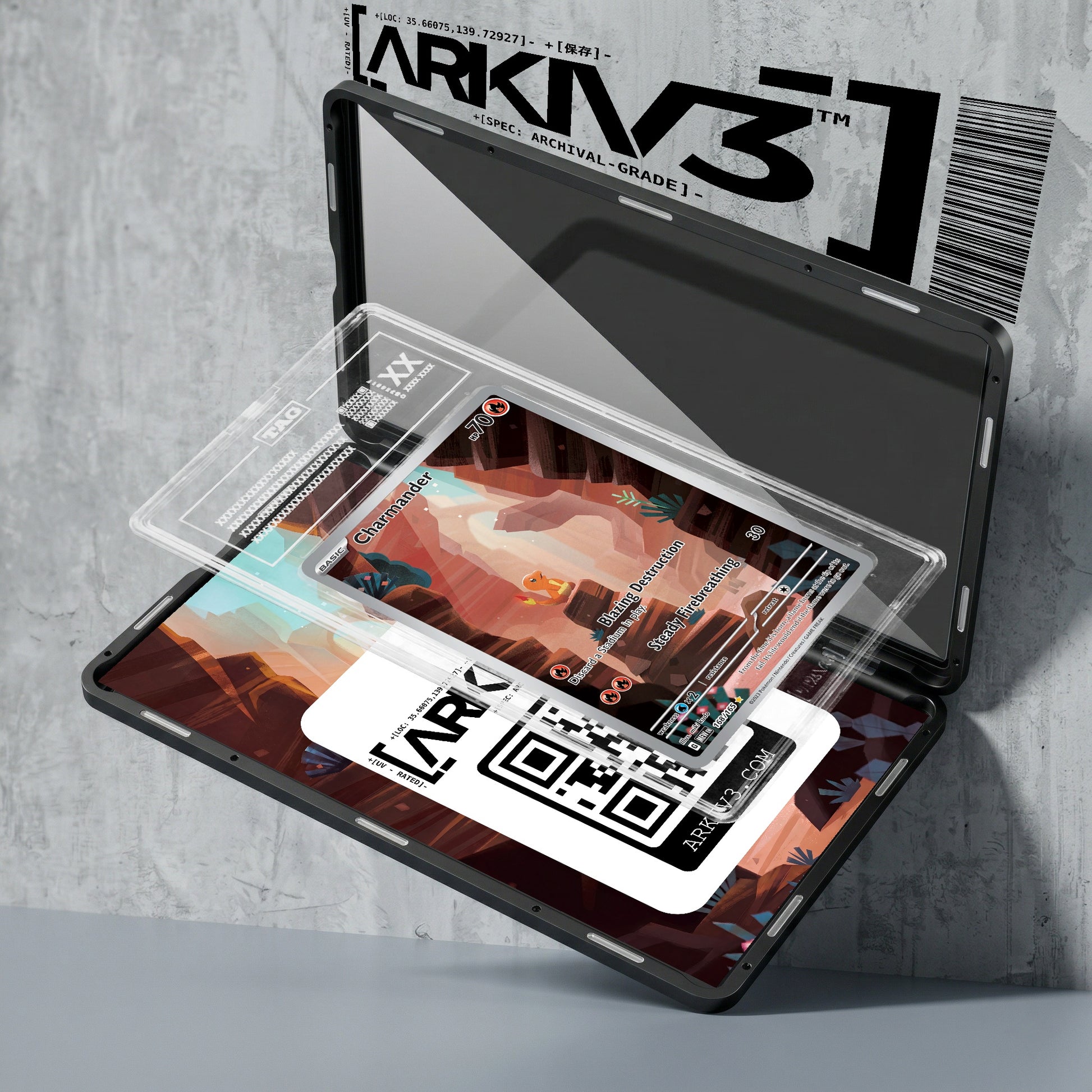 ARKIV3 TAG graded exploded mockup