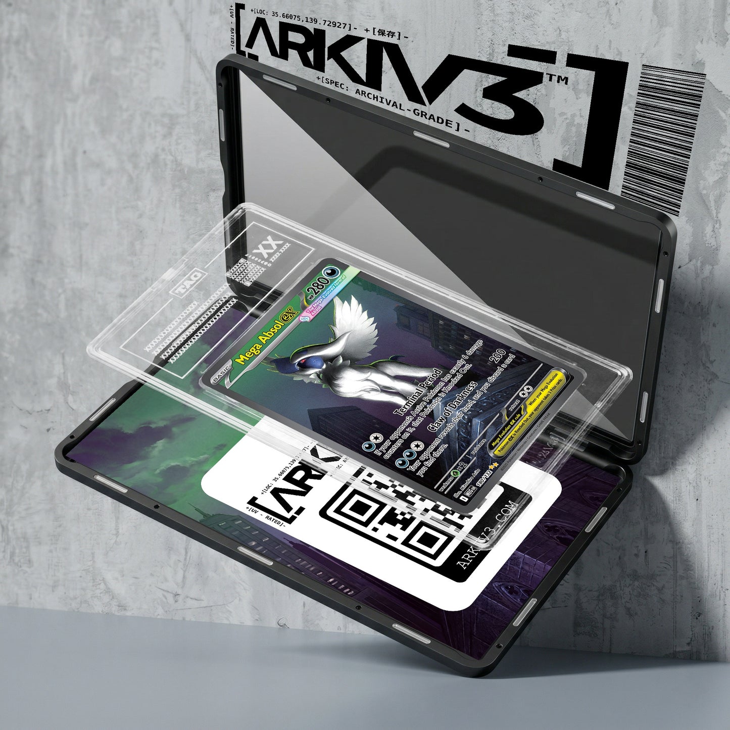 ARKIV3 TAG graded exploded mockup