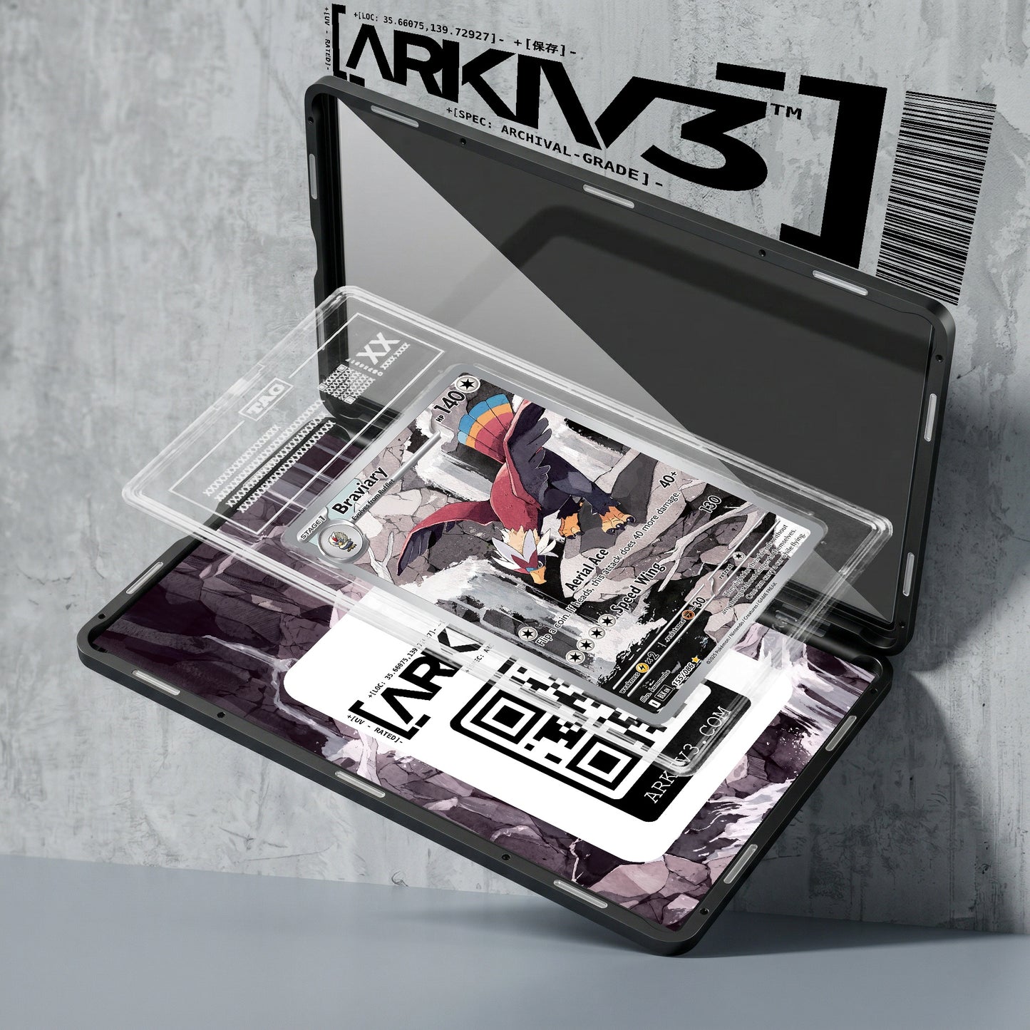 ARKIV3 TAG graded exploded mockup