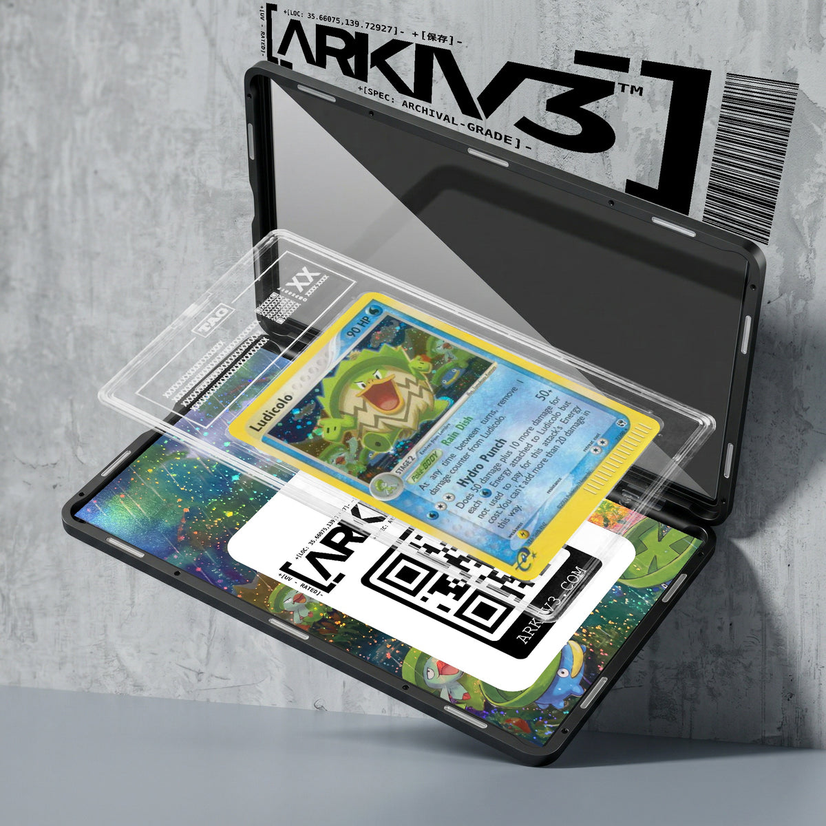 ARKIV3 TAG graded exploded mockup