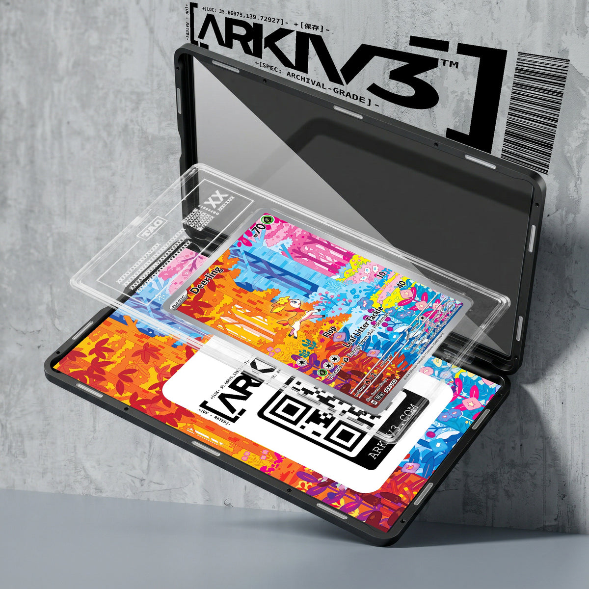 ARKIV3 TAG graded exploded mockup