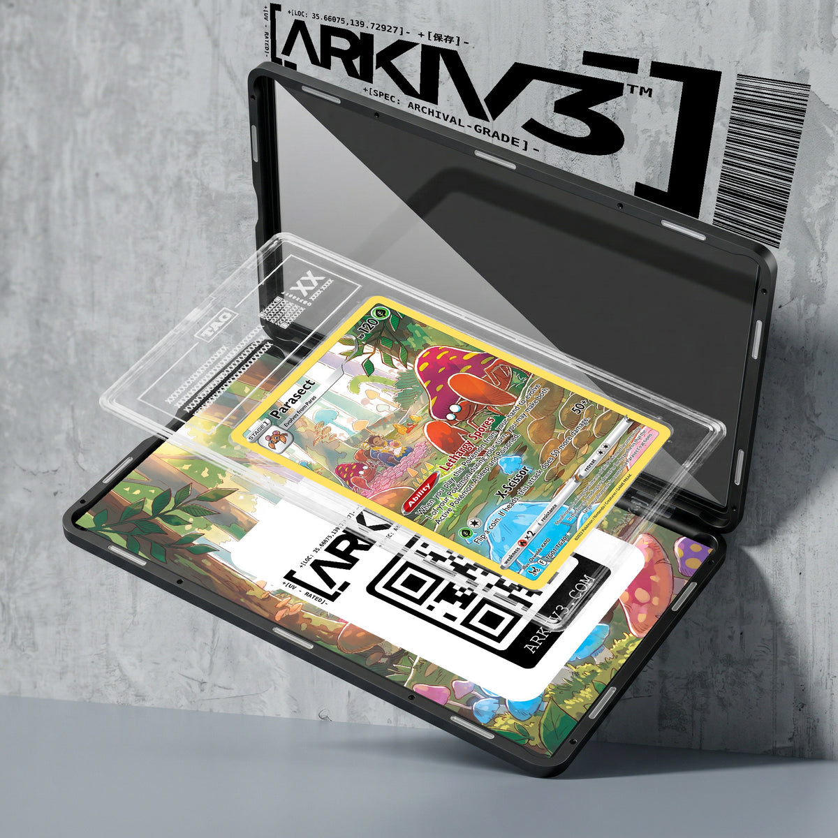 ARKIV3 TAG graded exploded mockup