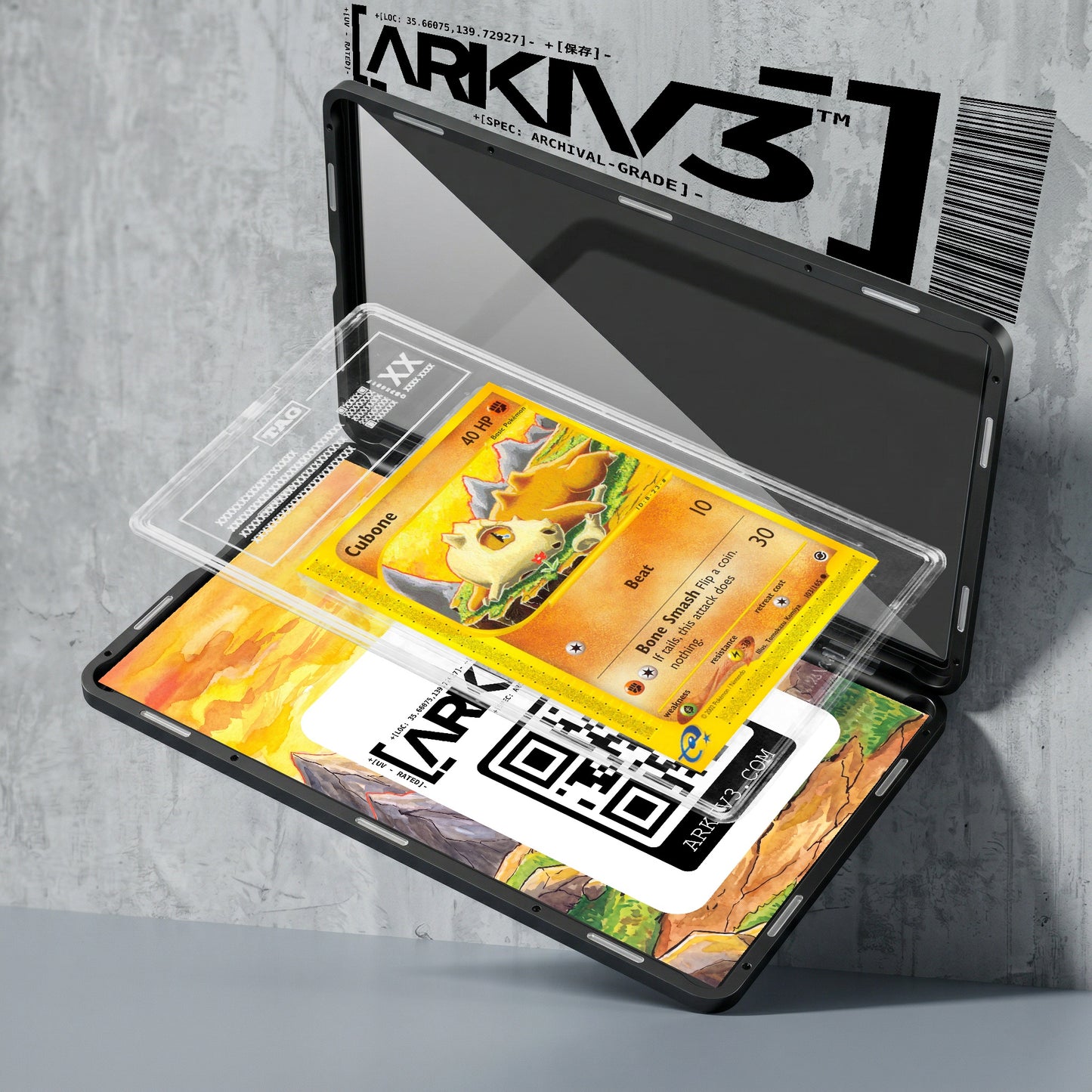 ARKIV3 TAG graded exploded mockup