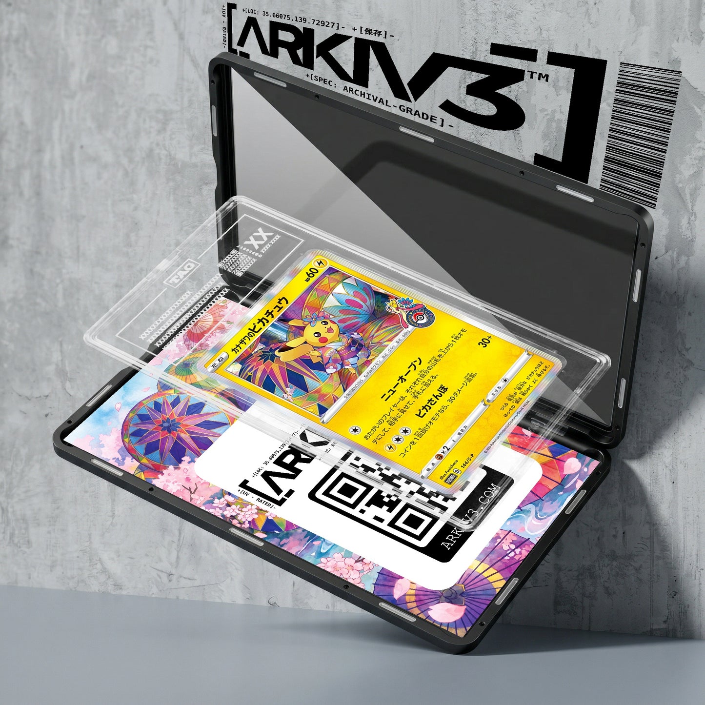 ARKIV3 TAG graded exploded mockup