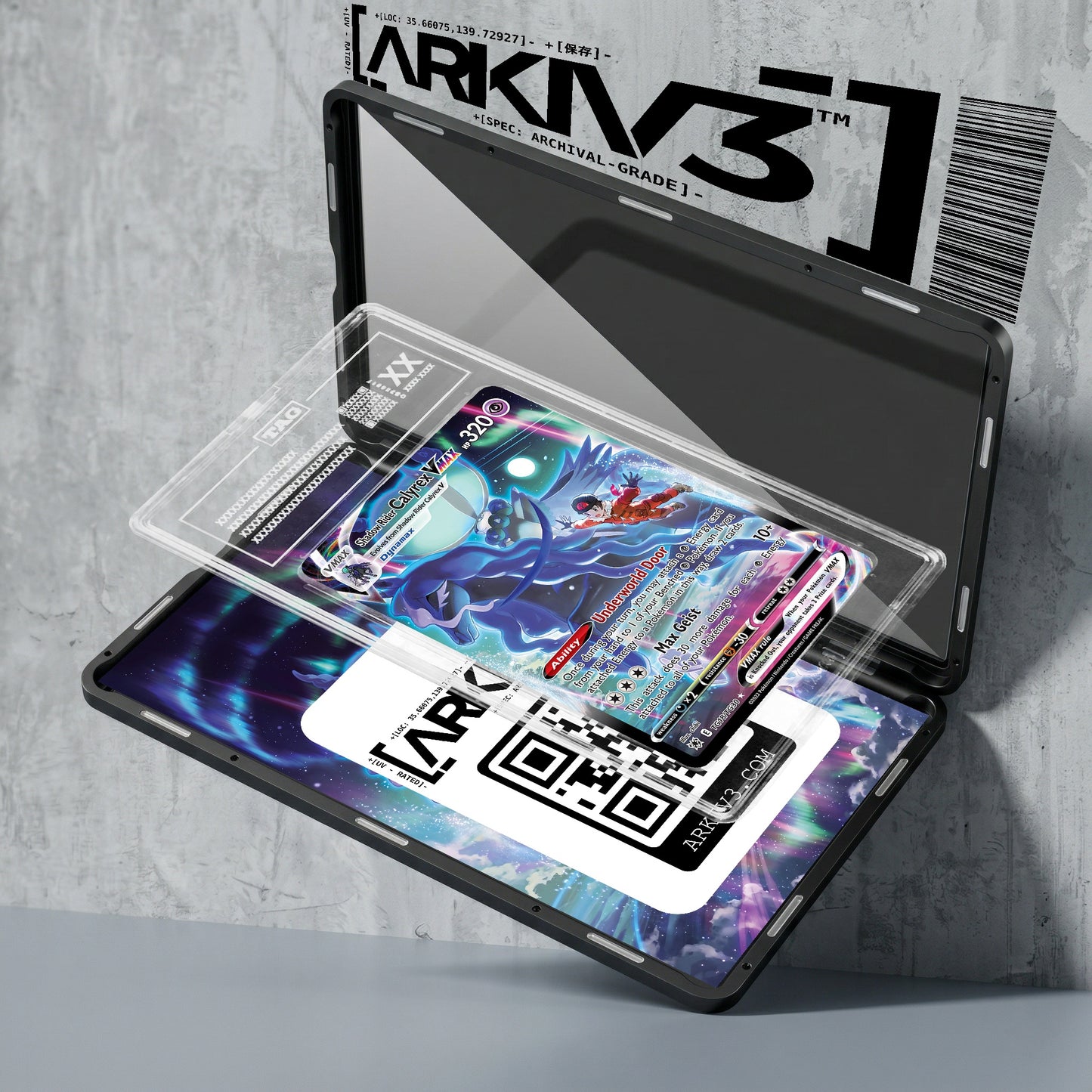 ARKIV3 TAG graded exploded mockup